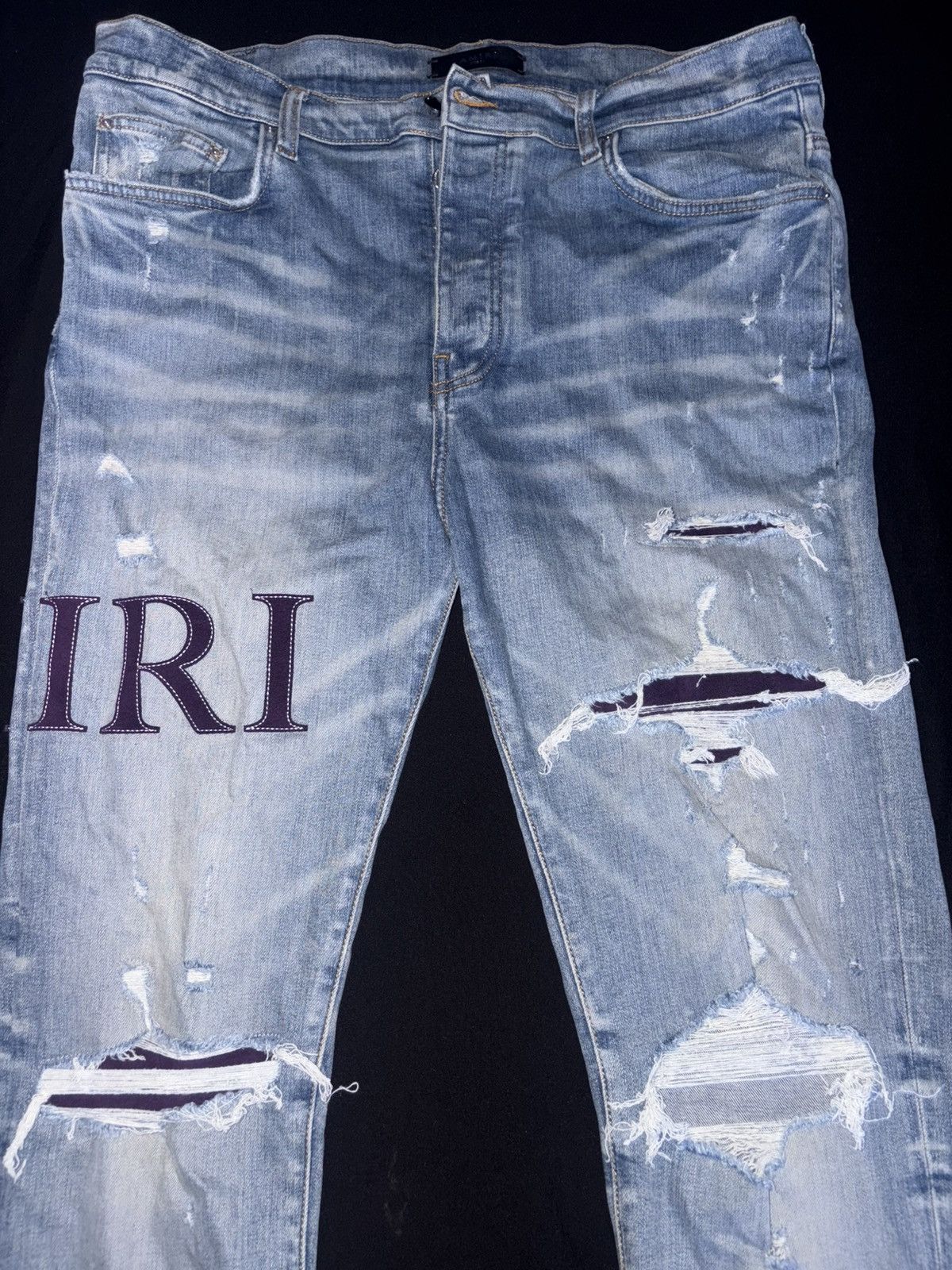 Amiri AMIRI Serif Purple Logo Jean Size US 38 / EU 54 - 1 Thumbnail
