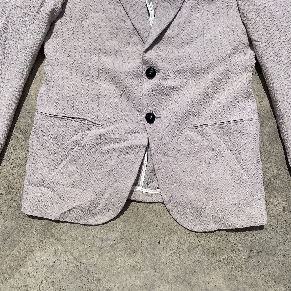 Giorgio Armani Giorgio Armani Pink Textured Blazer – Made in Italy Size L / US 10 / IT 46 - 10 Thumbnail