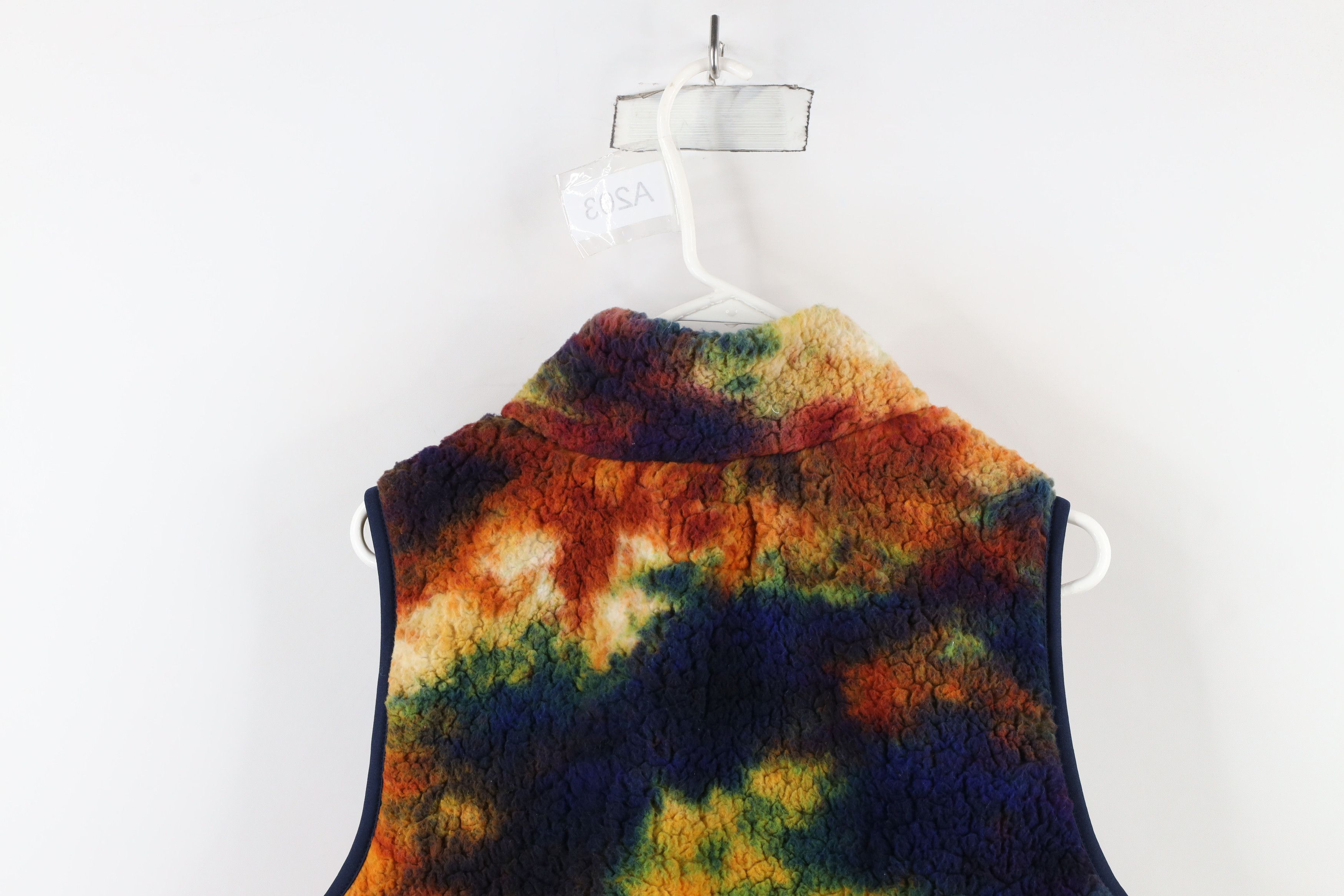 Vintage Streetwear Pile Fleece Rainbow Space Fleece Vest Jacket Size L / US 10 / IT 46 - 9 Thumbnail
