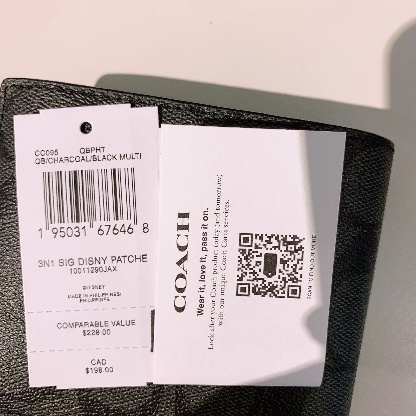 Coach Disney X Coach 3 In 1 Wallet In Signature Canvas CC095 Size ONE SIZE - 4 Thumbnail