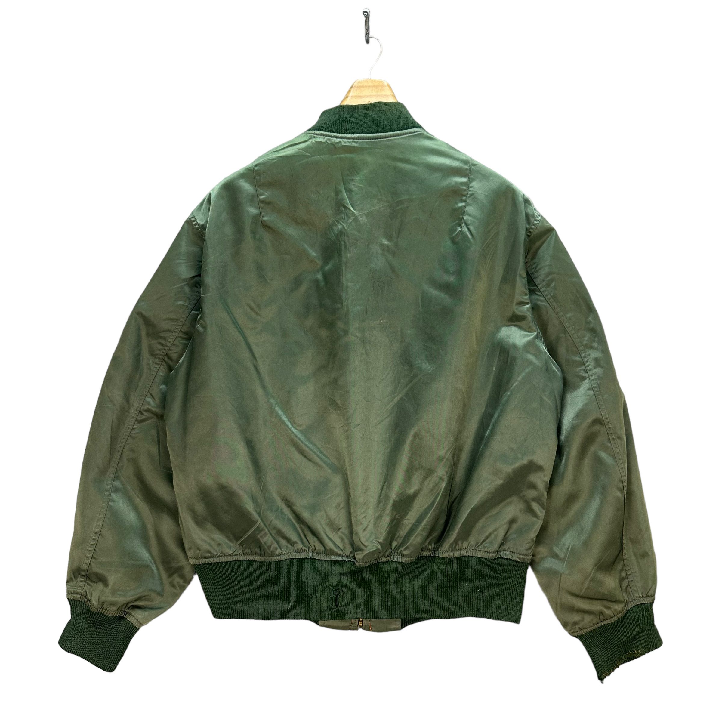 Vintage TRASHED VINTAGE HOUSTON MA 1 BOMBER JACKET #7480-148 Size US M / EU 48-50 / 2 - 10 Thumbnail