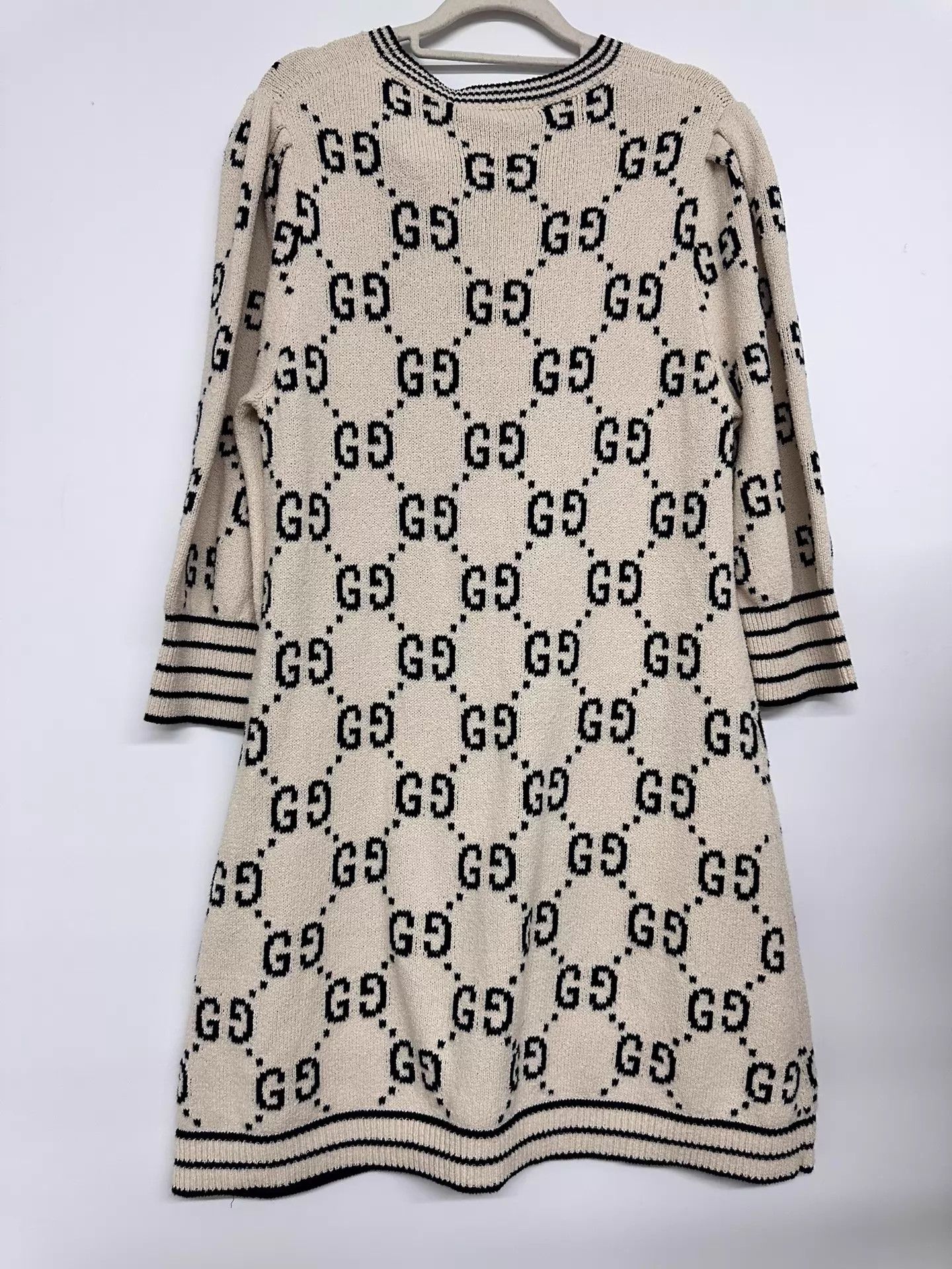 Gucci Gucci GG Knit all over print L dress Size L / US 10 / IT 46 - 2 Thumbnail