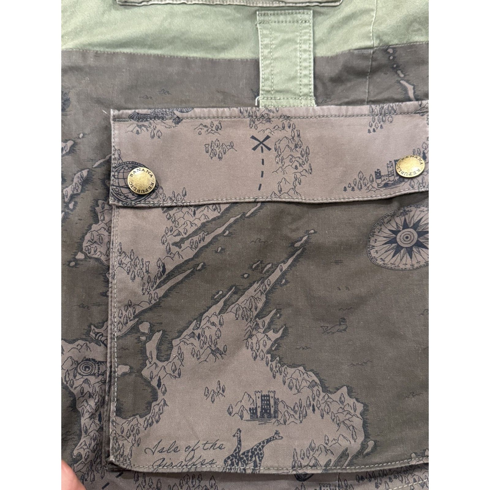 Banana Republic Banana Republic Men's Utility Jacket Map Print Multi-Pocket Size US S / EU 44-46 / 1 - 5 Thumbnail