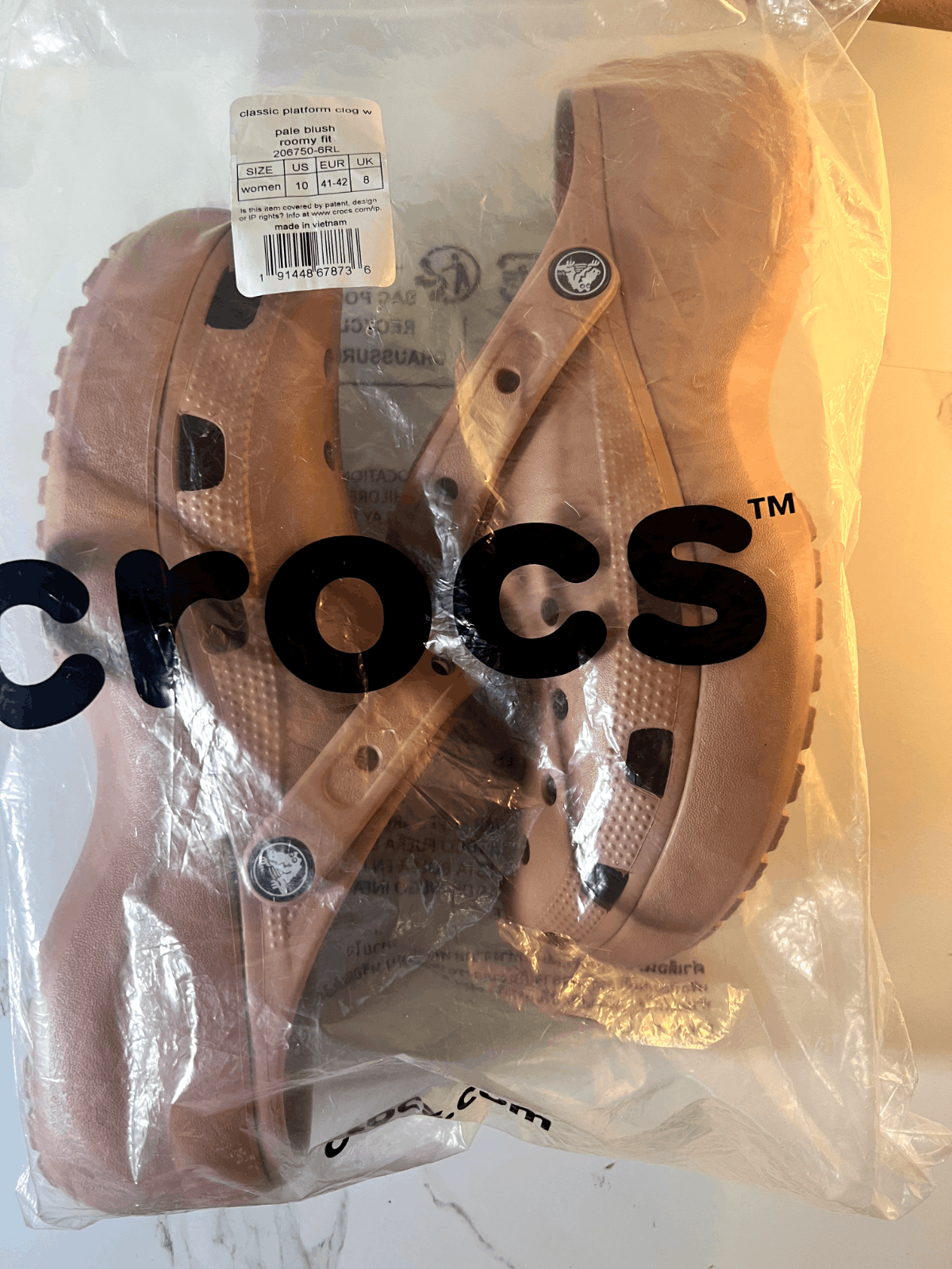 Crocs Crocs Classic Platform Clog Bale Blush Size US 6 / IT 36 - 6 Thumbnail