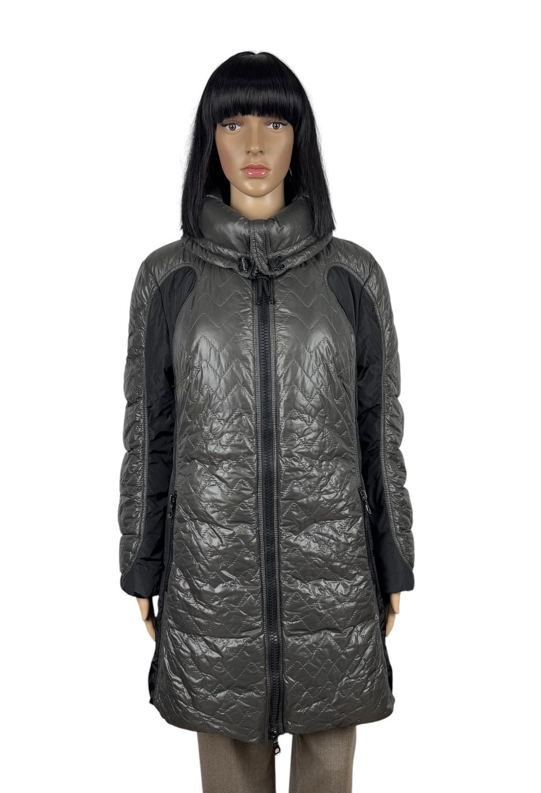 Other Marc Cain Down Puffer Jacket Quilted High-Neck size 4 Size L / US 10 / IT 46 - 1 Thumbnail