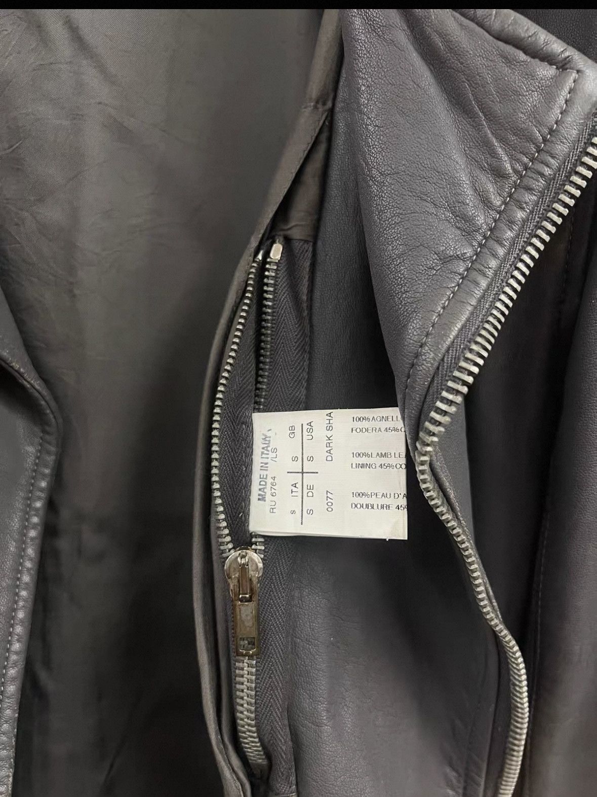 Rick Owens Rick Owens Motorcycle rider leather coat jacket Size US S / EU 44-46 / 1 - 4 Thumbnail