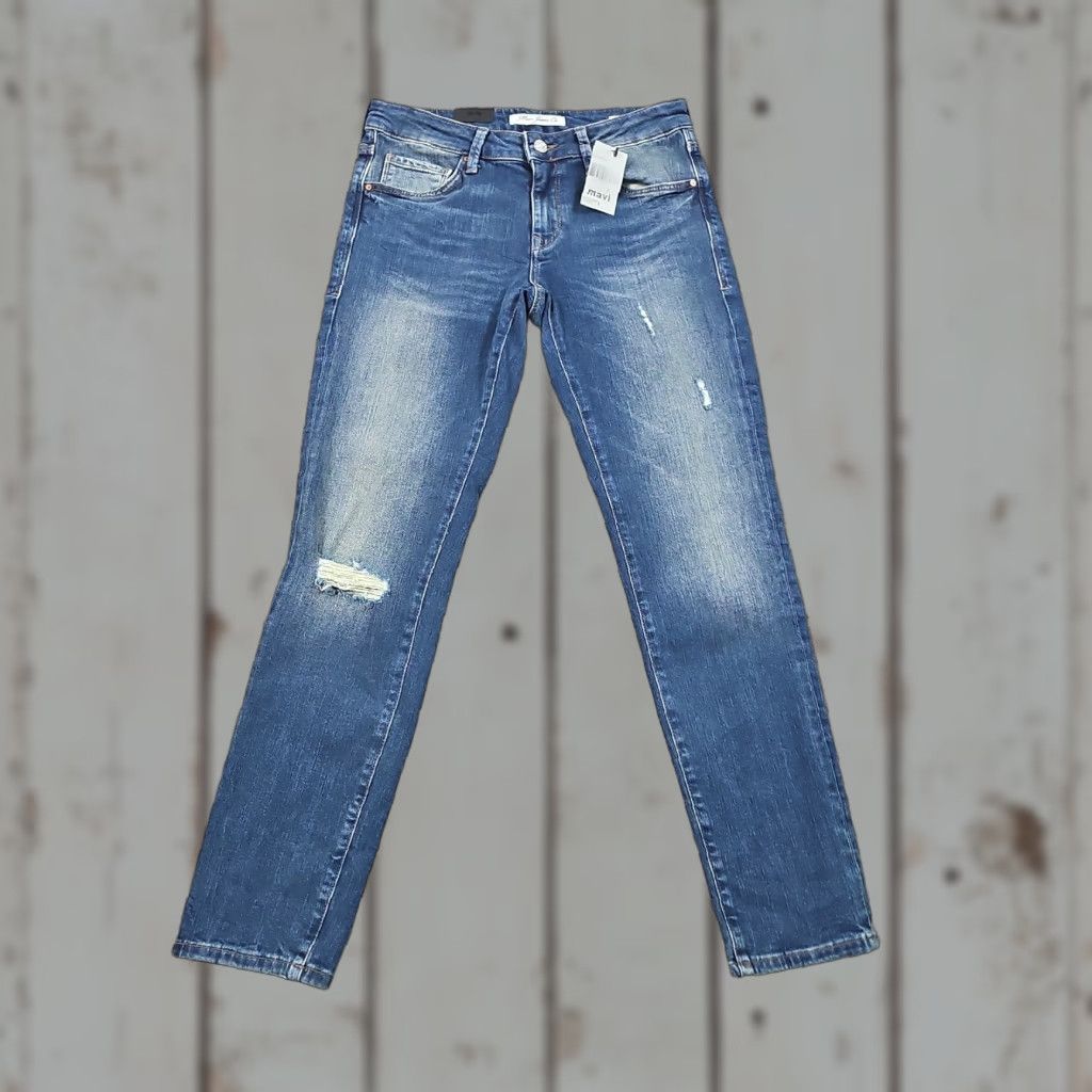 Jeans Skinny Mavi Donna - Modello Adriana, Taglio Aderente, Tessuto Elasticizzato, Per Un Look Moderno E Comodo - copertina