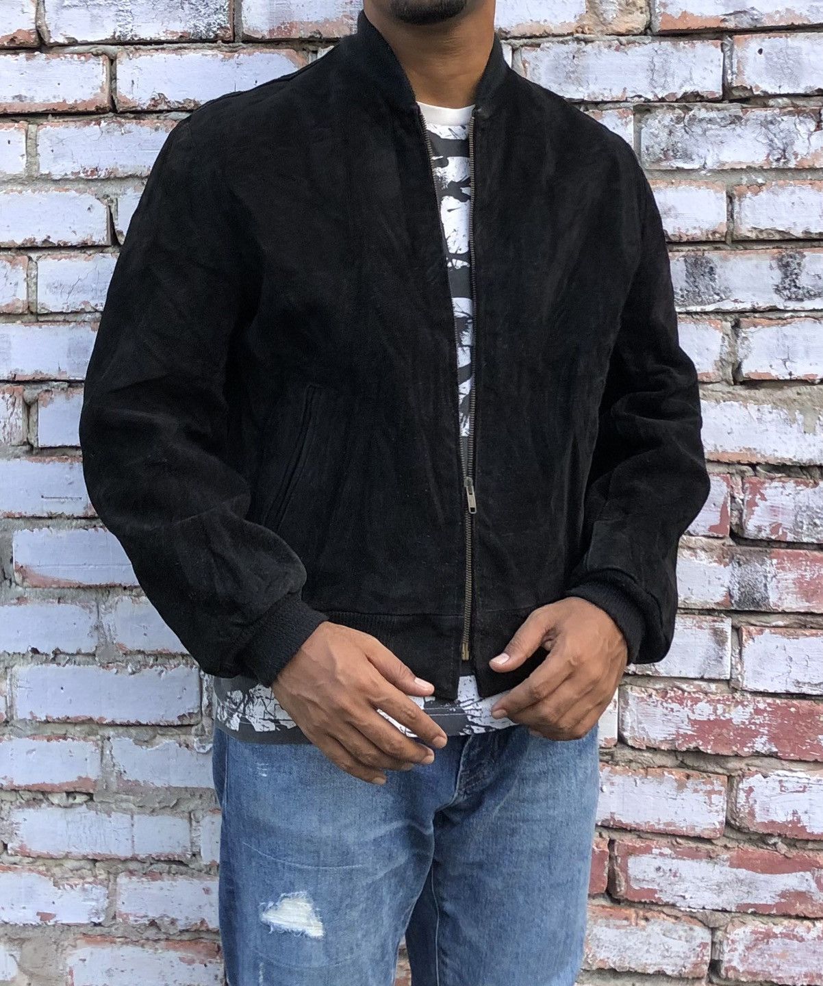 Schott Vintage SCHOTT NYC Suede Leather Bomber Jacket USA 🇺🇸 Size US M / EU 48-50 / 2 - 9 Thumbnail