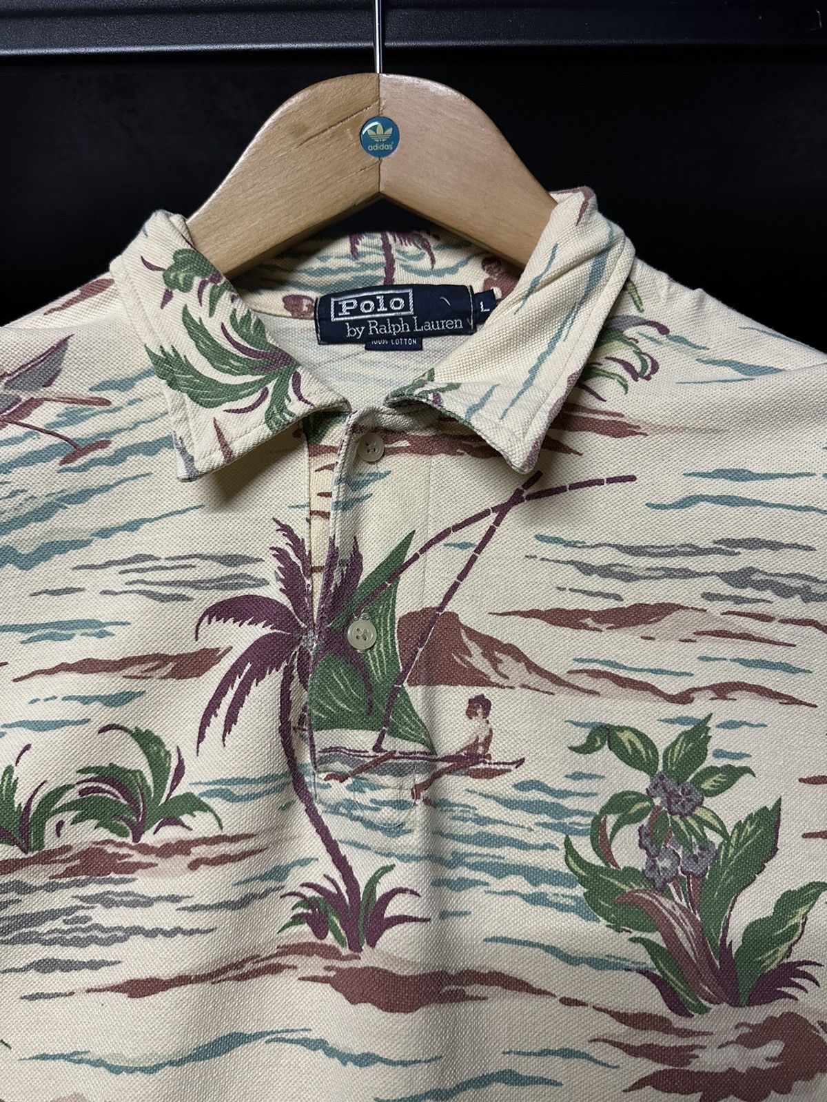 Polo Ralph Lauren × RRL Ralph Lauren × Vintage Vintage 90s Polo Ralph Lauren Sailing Hawaii Beach Polo Tee Size US L / EU 52-54 / 3 - 2 Thumbnail