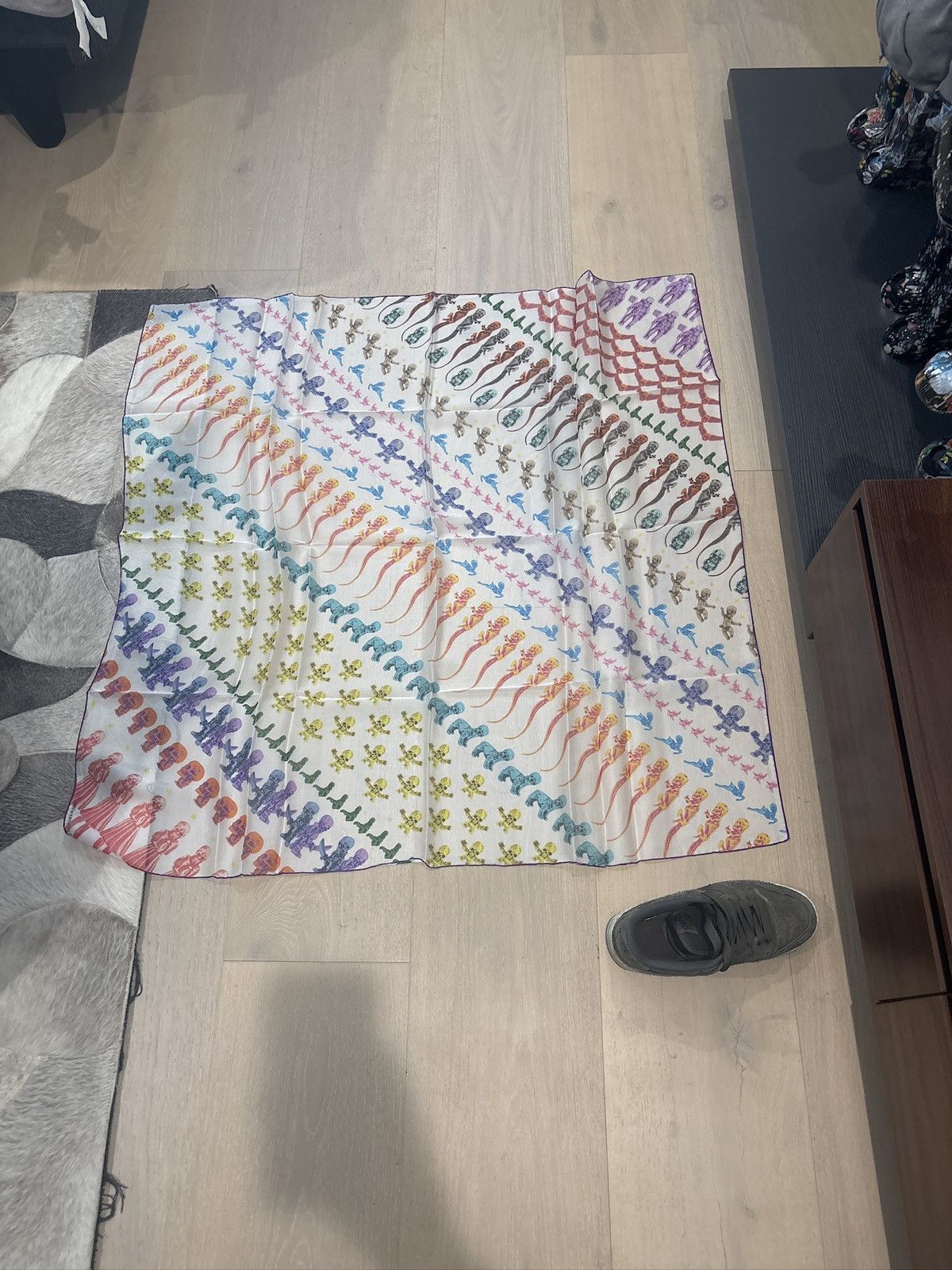 Chrome Hearts RARE*** Chrome hearts rainbow foti scarf | Grailed