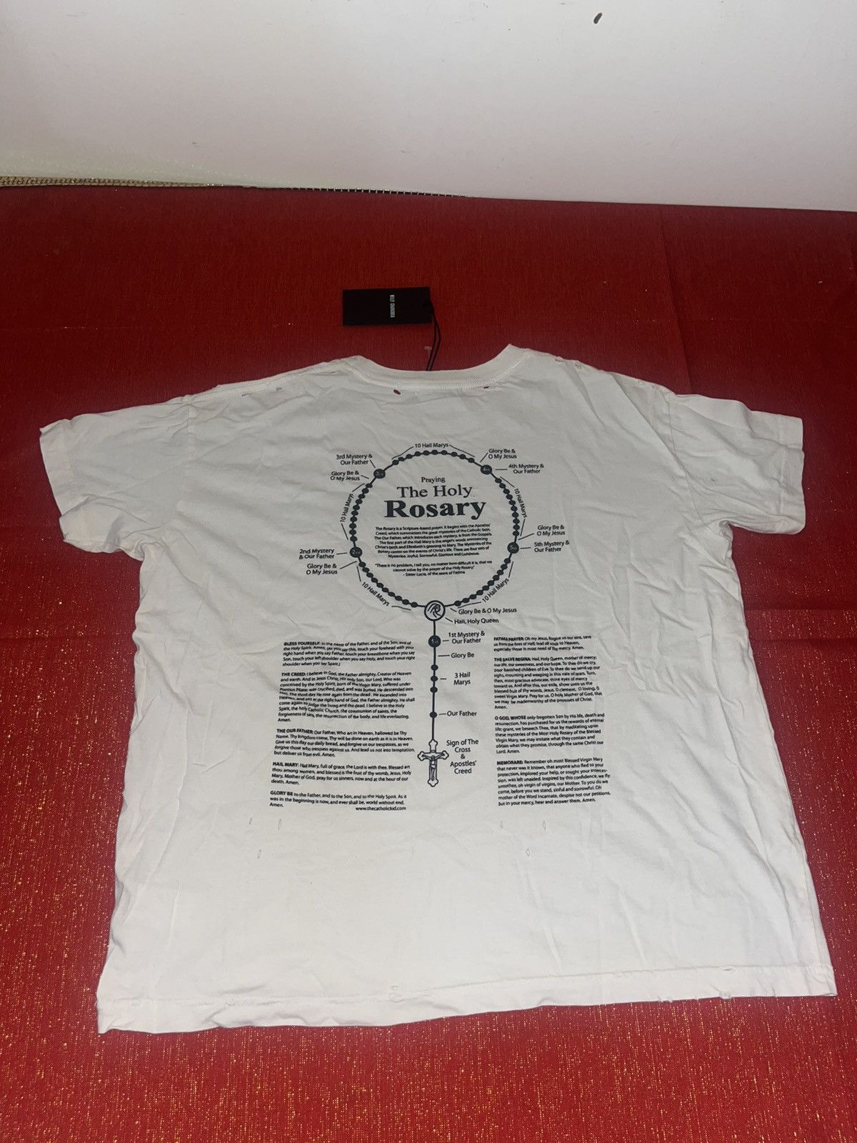Willy Chavarria Willy Chavarria Reformed Putas Destroyed Easy Tee Sz XL Size US XL / EU 56 / 4 - 16 Thumbnail