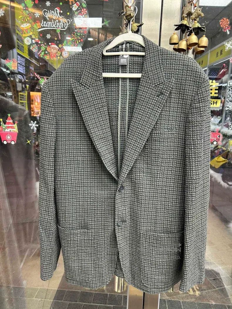 Hermes Hermes Men's gray blazer, 98% wool and 2% spandex fabric Size 50R - 1 Thumbnail
