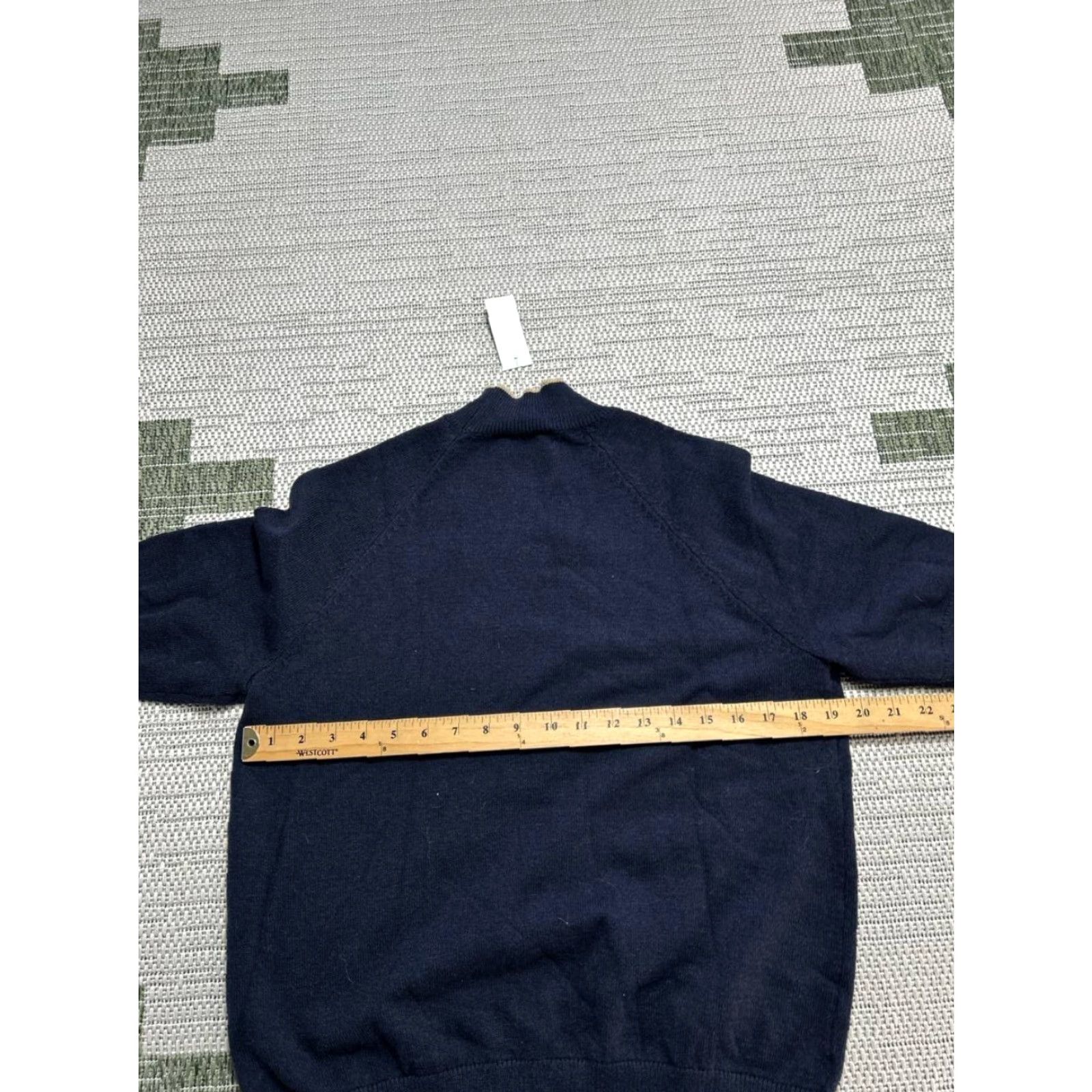 Ann Taylor Ann Taylor Sweater Women's Large Blue Raglan Sleeve Mock Neck Knit Pullover Winter Spring Casual Business Size L / US 10 / IT 46 - 7 Thumbnail
