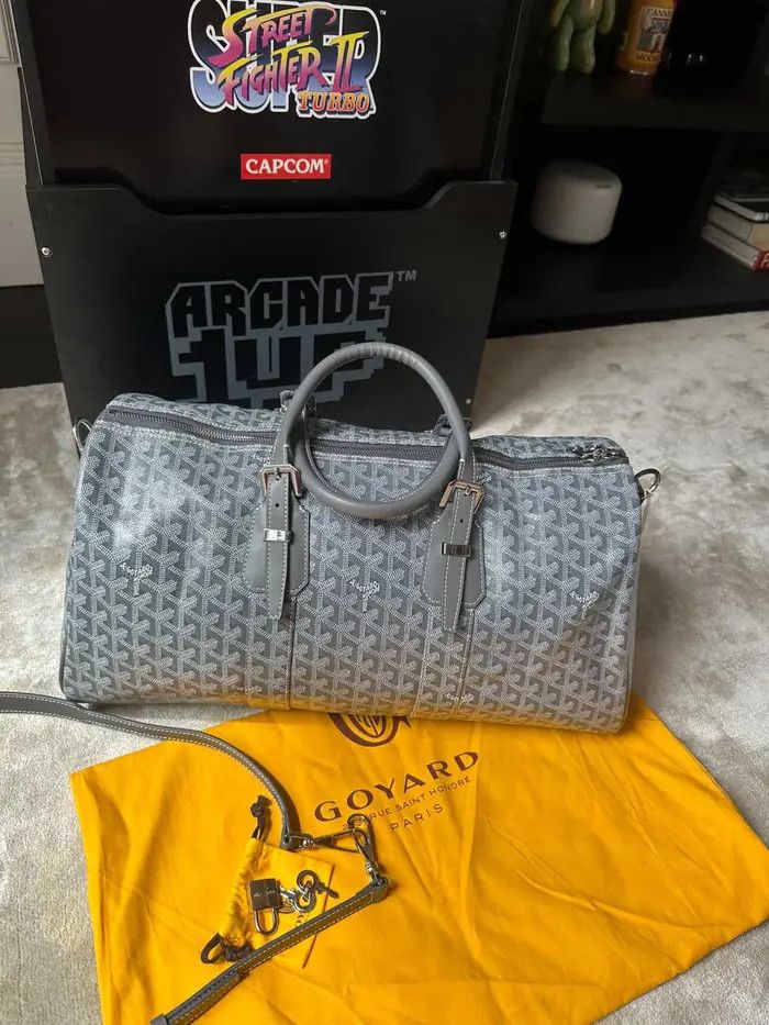 Goyard Goyard Boston 45 Duffle Bag Grey Size ONE SIZE - 2 Thumbnail