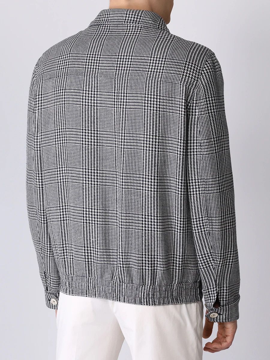 Brunello Cucinelli o1w1db10725 Cotton Jacket With Pattern in Grey Size US M / EU 48-50 / 2 - 3 Thumbnail