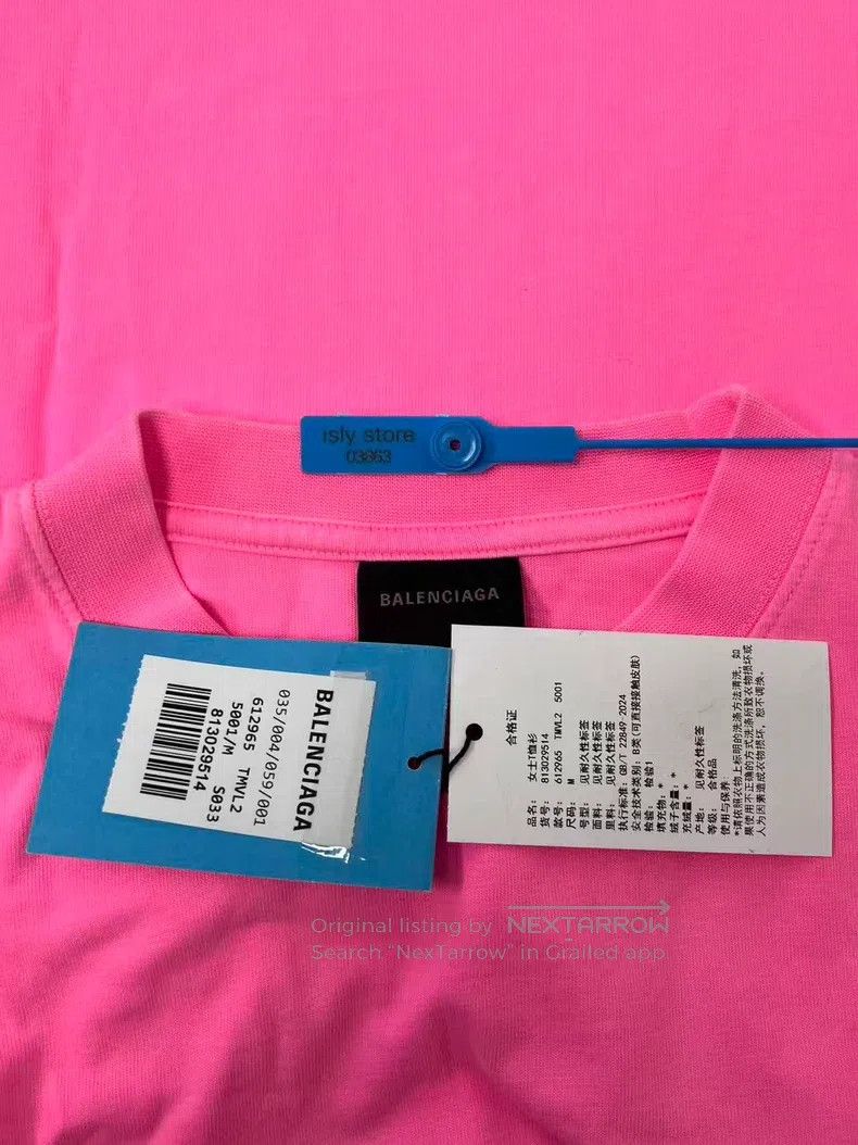 Balenciaga Balenciaga Letter Printed Round Neck Short Sleeve T-Shirt Size US M / EU 48-50 / 2 - 4 Thumbnail