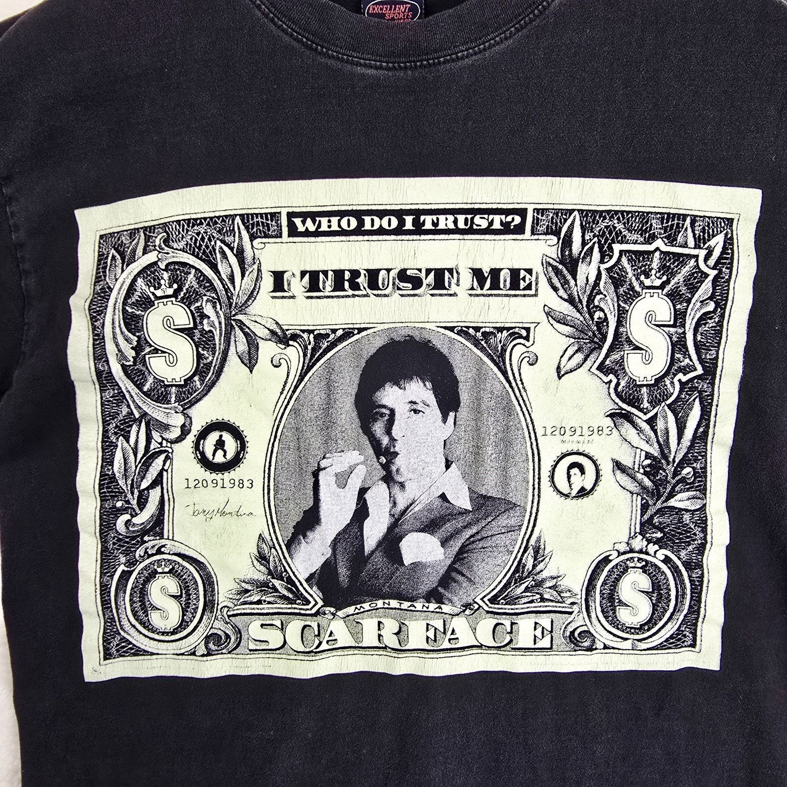 Other Vintage Scarface Shirt Mens Large Black Movie I Trust Me Size US L / EU 52-54 / 3 - 3 Thumbnail
