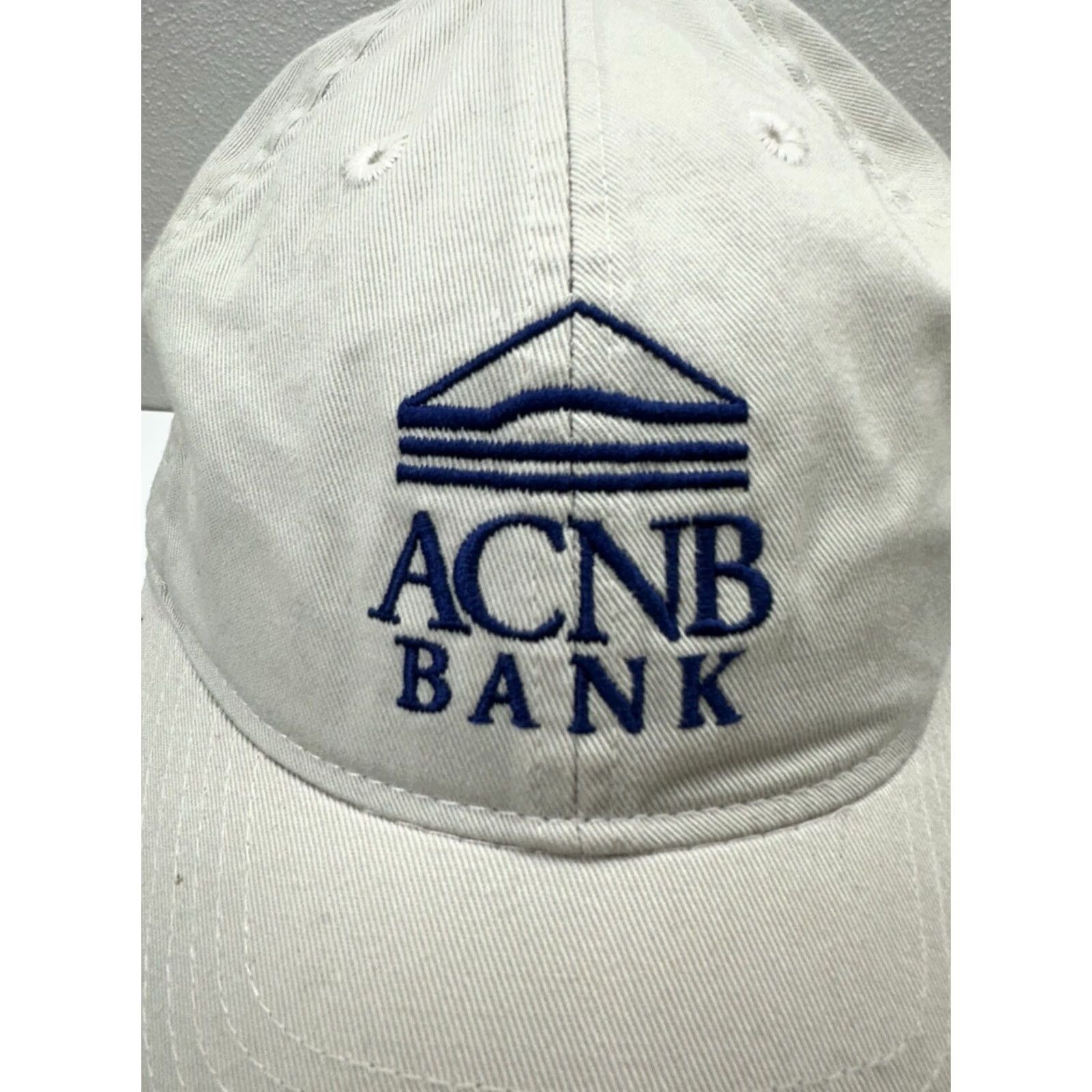 Our Legacy Legacy Unisex Baseball Hat Tan ACNB Blue Embroidered Logo Adjustable Hat Mens Baseball Cap Beige Legacy Adjustab Leagacy Size ONE SIZE - 2 Thumbnail