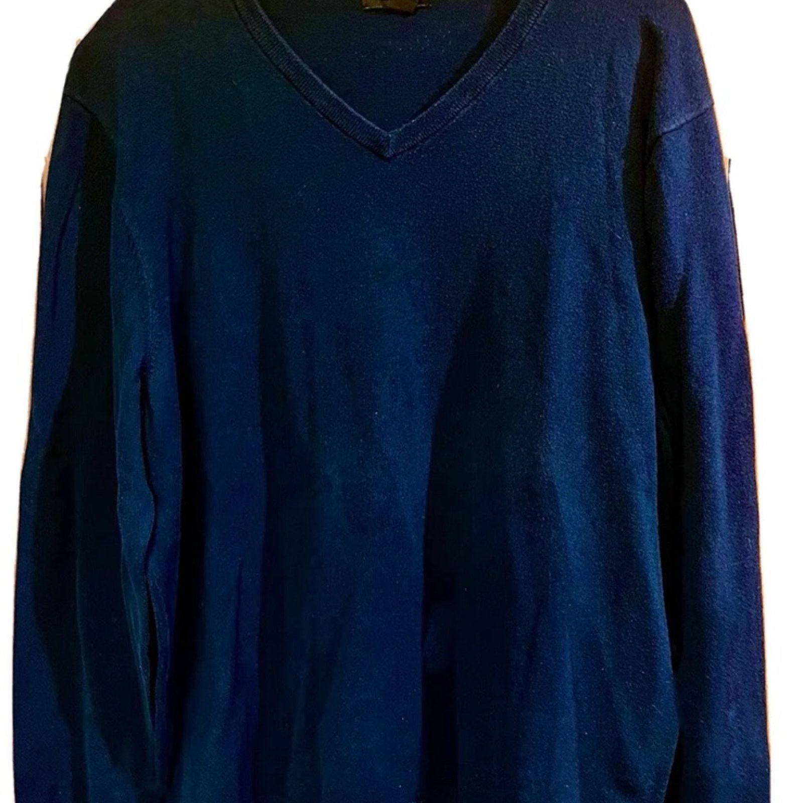 Alfani Men’s Navy Alfani V-Neck Sweatwr - Size XL Size US XL / EU 56 / 4 - 1 Thumbnail