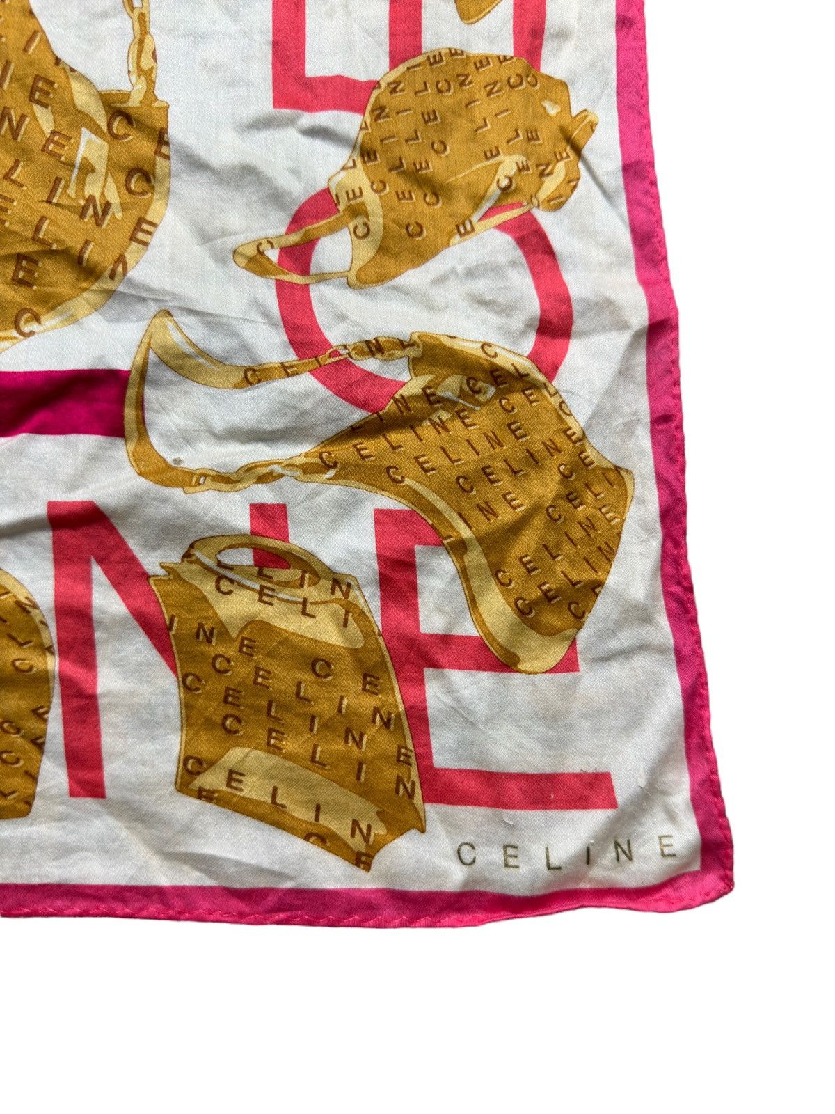 Vintage Celine Handkerchief Neckerchief Bandana