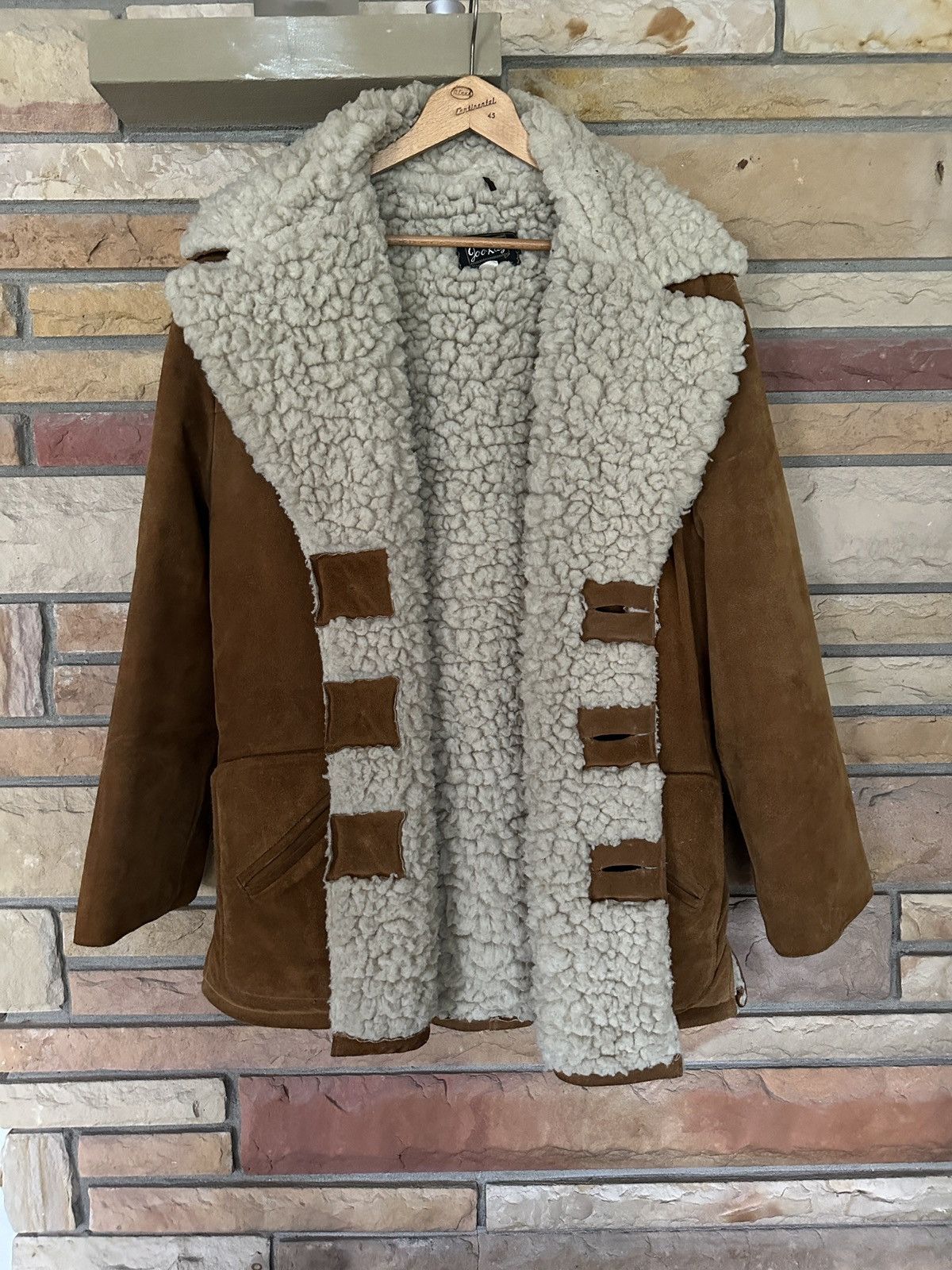 image of Made In USA x Vintage Joo Kay Suede Coat in Brown, Men's (Size Large)