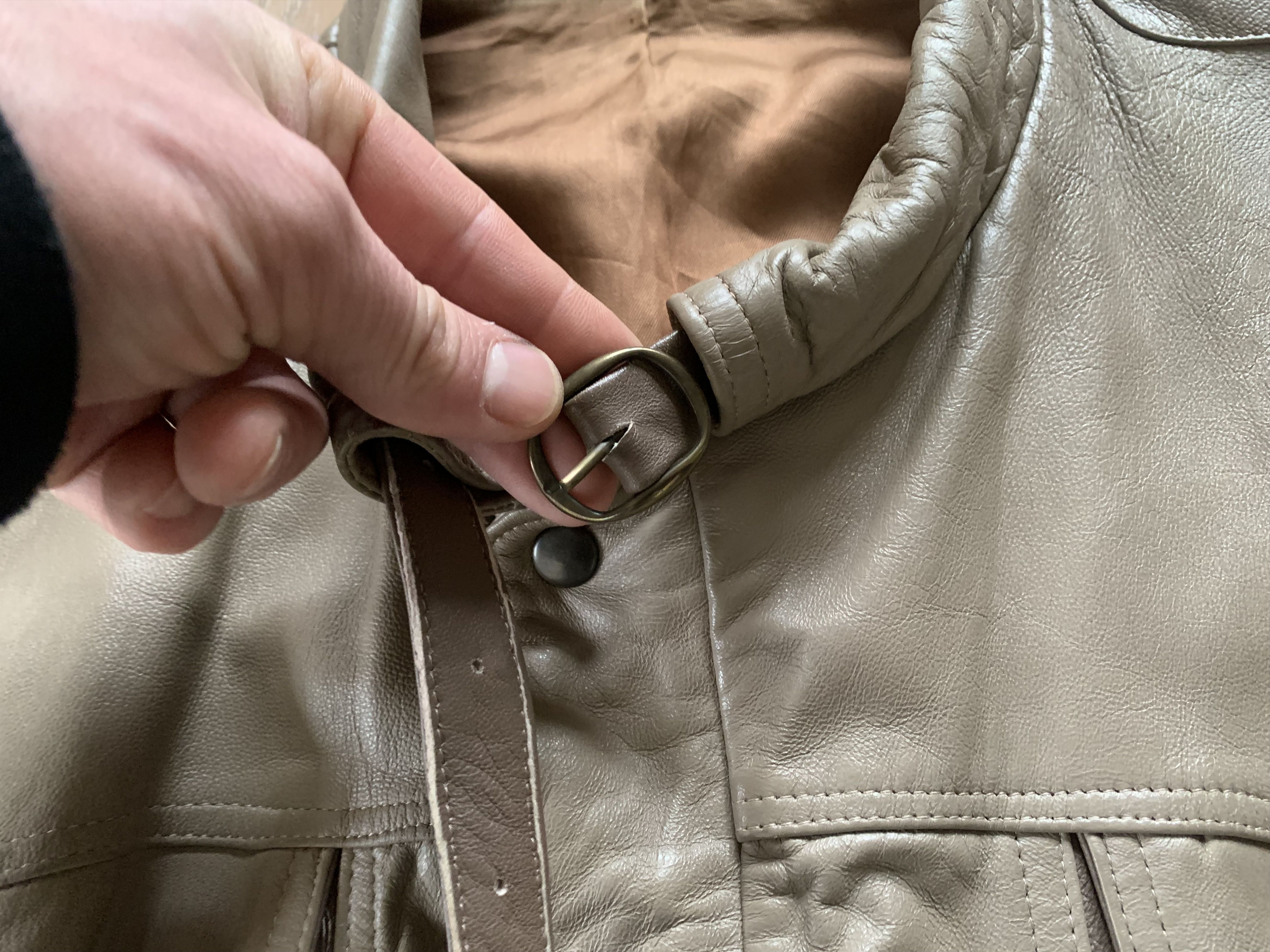 Vera Pelle Vera Pelle Vintage Italian Leather Transformer Bomber Jacket Size US L / EU 52-54 / 3 - 7 Thumbnail