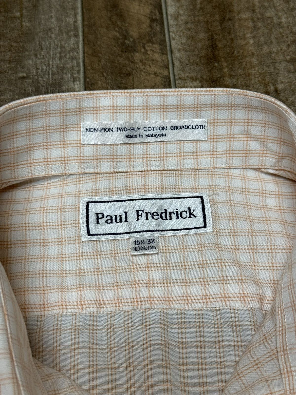 Paul Fredrick Paul Fredrick Non-Iron Two-Ply Cotton Broadcloth Shirt Size US M / EU 48-50 / 2 - 4 Thumbnail