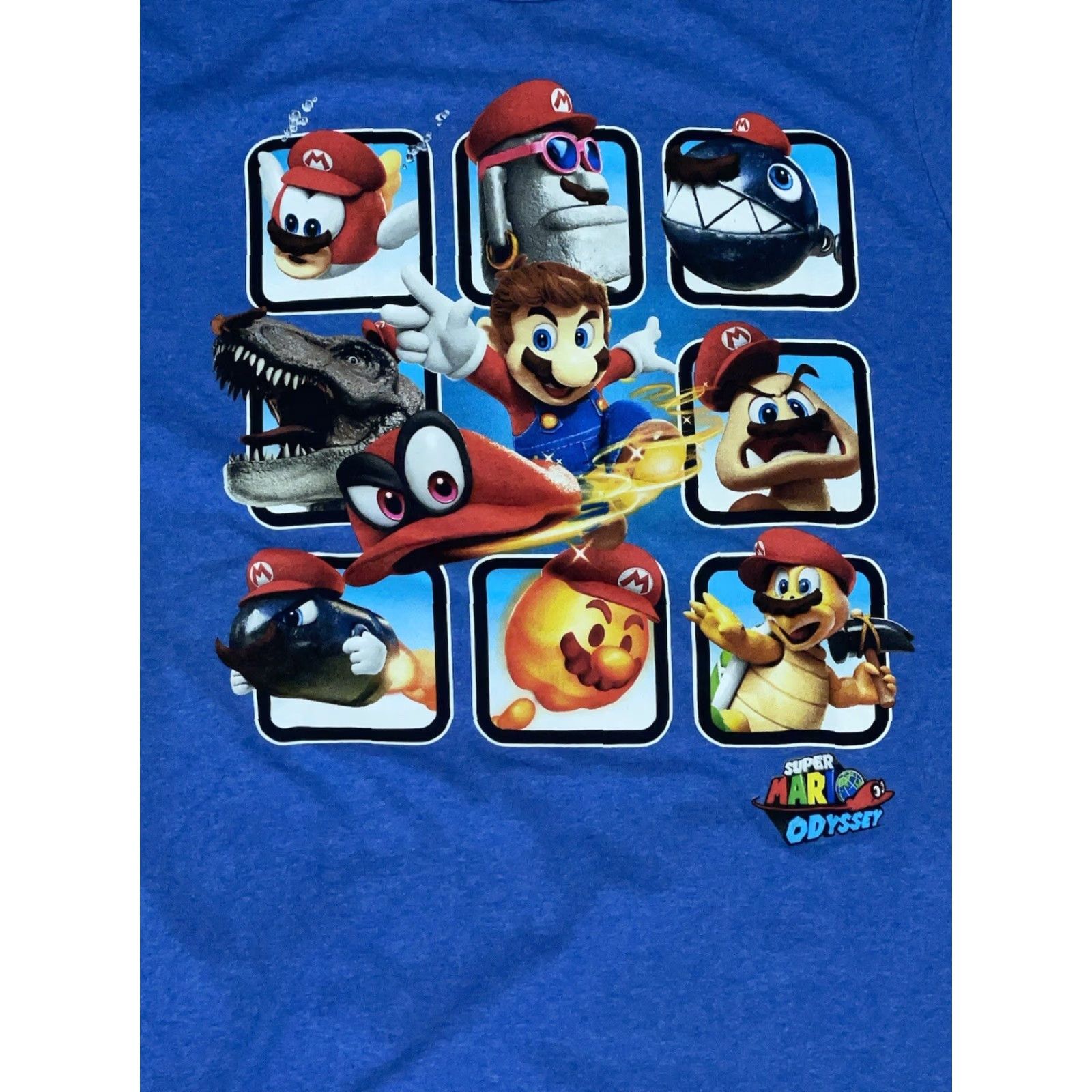 Vintage Super Mario Odyssey T-Shirt Men Medium Blue Video Games Size US M / EU 48-50 / 2 - 2 Thumbnail