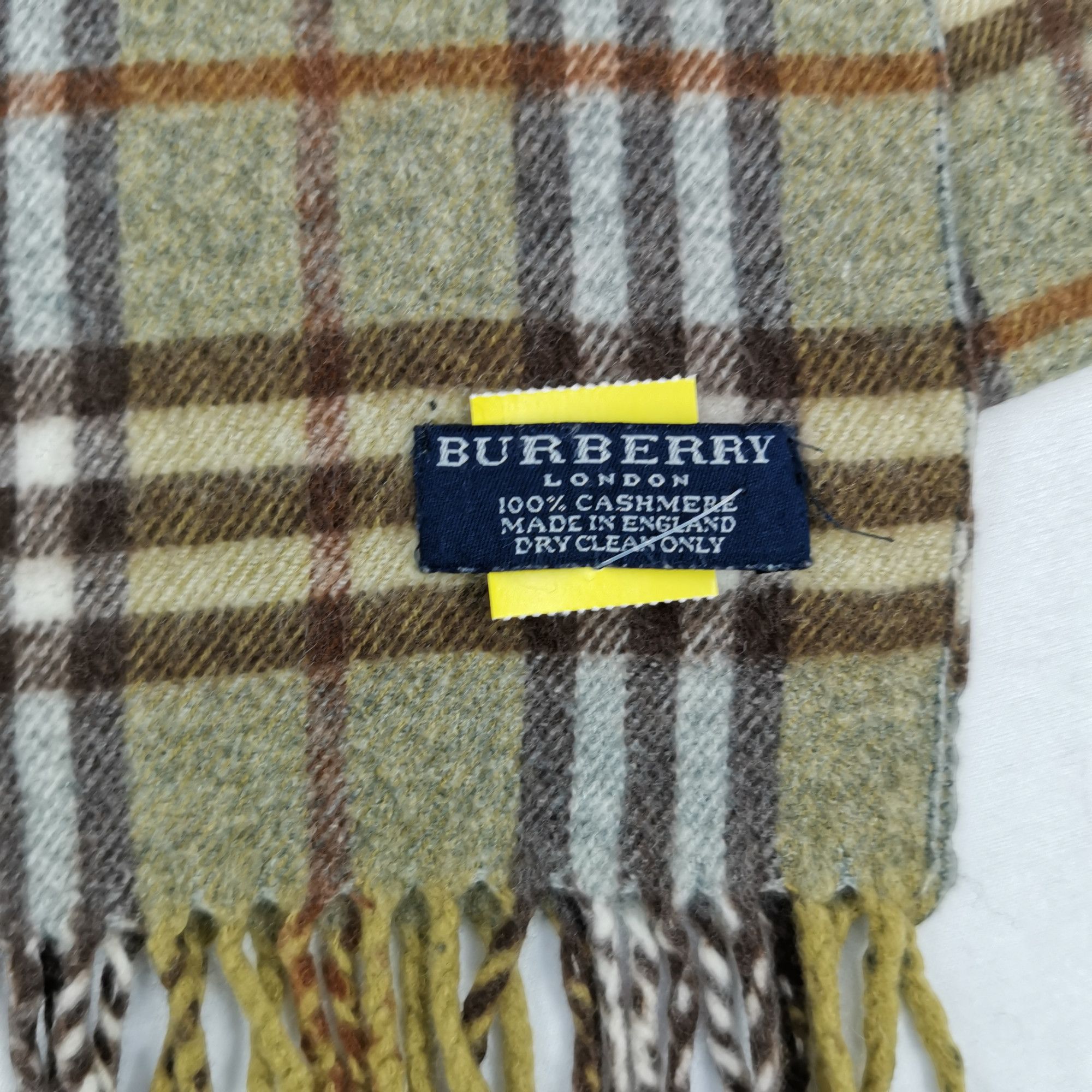 Burberry Vintage Burberry Scarf Checked Muffler Cashmere Scarves Size ONE SIZE - 3 Thumbnail