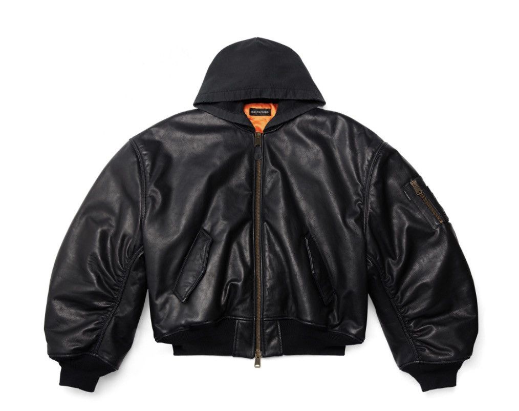 Balenciaga *RARE* BALENCIAGA Leather Bomber Size US S / EU 44-46 / 1 - 4 Thumbnail