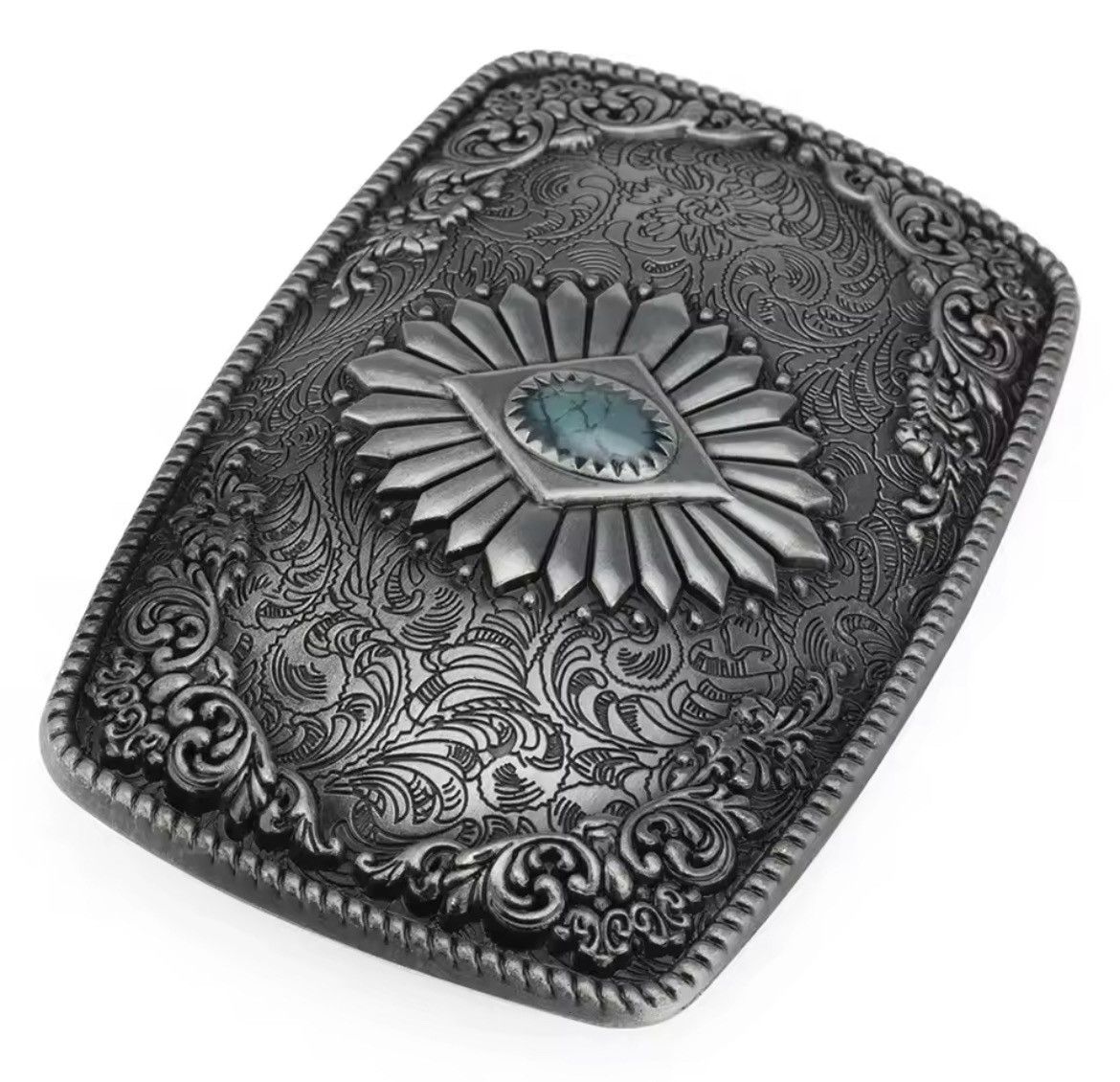 Japanese Brand Retro Printed Gems alloy belt buckle Size ONE SIZE - 3 Thumbnail
