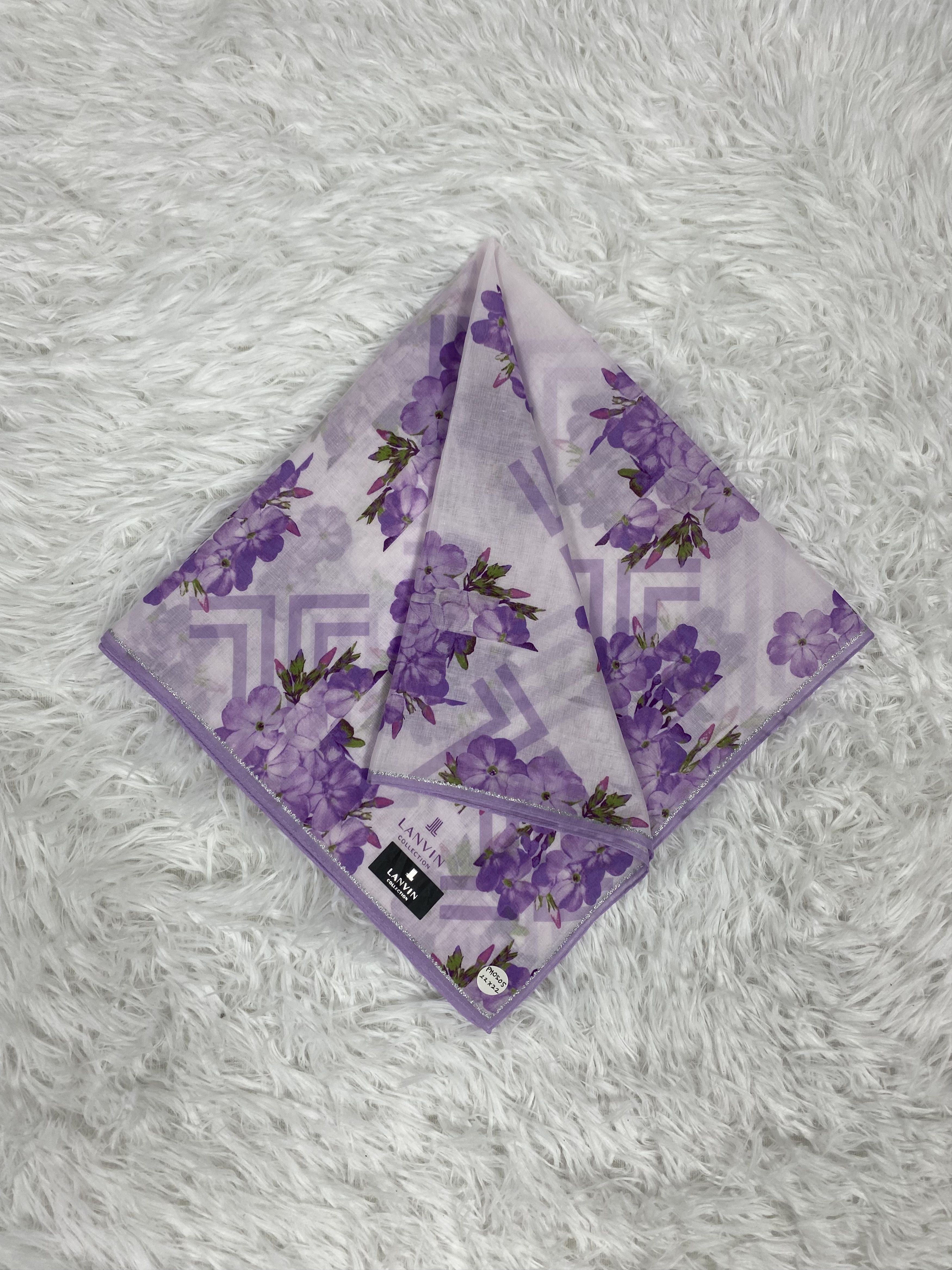 Lanvin Vintage Lanvin Handkerchief Neckerchief PH0505 Size ONE SIZE - 1 Thumbnail