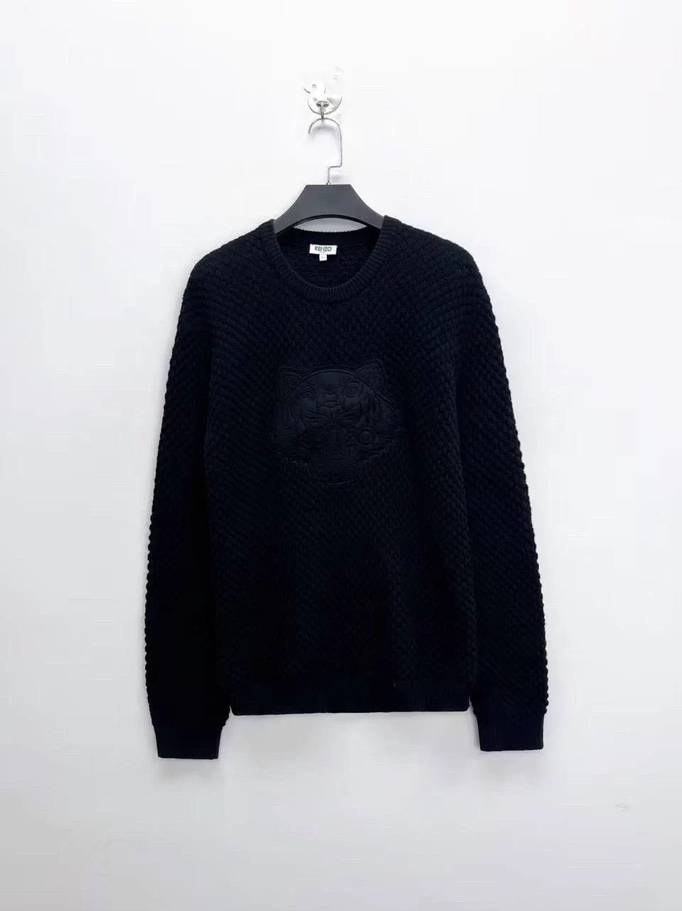 Kenzo SS23 Black Tiger Logo Knit Sweater Unisex OS/XS