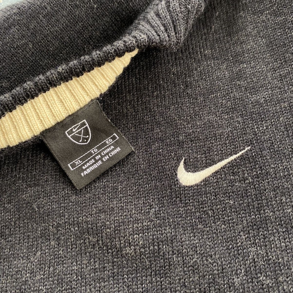 Nike × Vintage nike logo knitwear black Size US XL / EU 56 / 4 - 3 Thumbnail