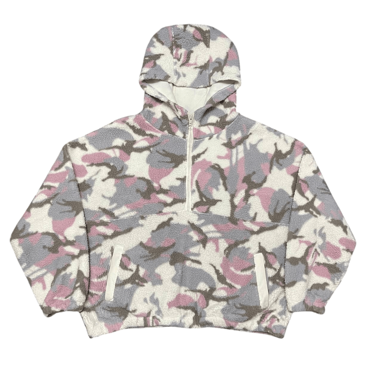 Gap Vintage Gap Camo Half Zipper Fleece Jacket Size US L / EU 52-54 / 3 - 1 Thumbnail