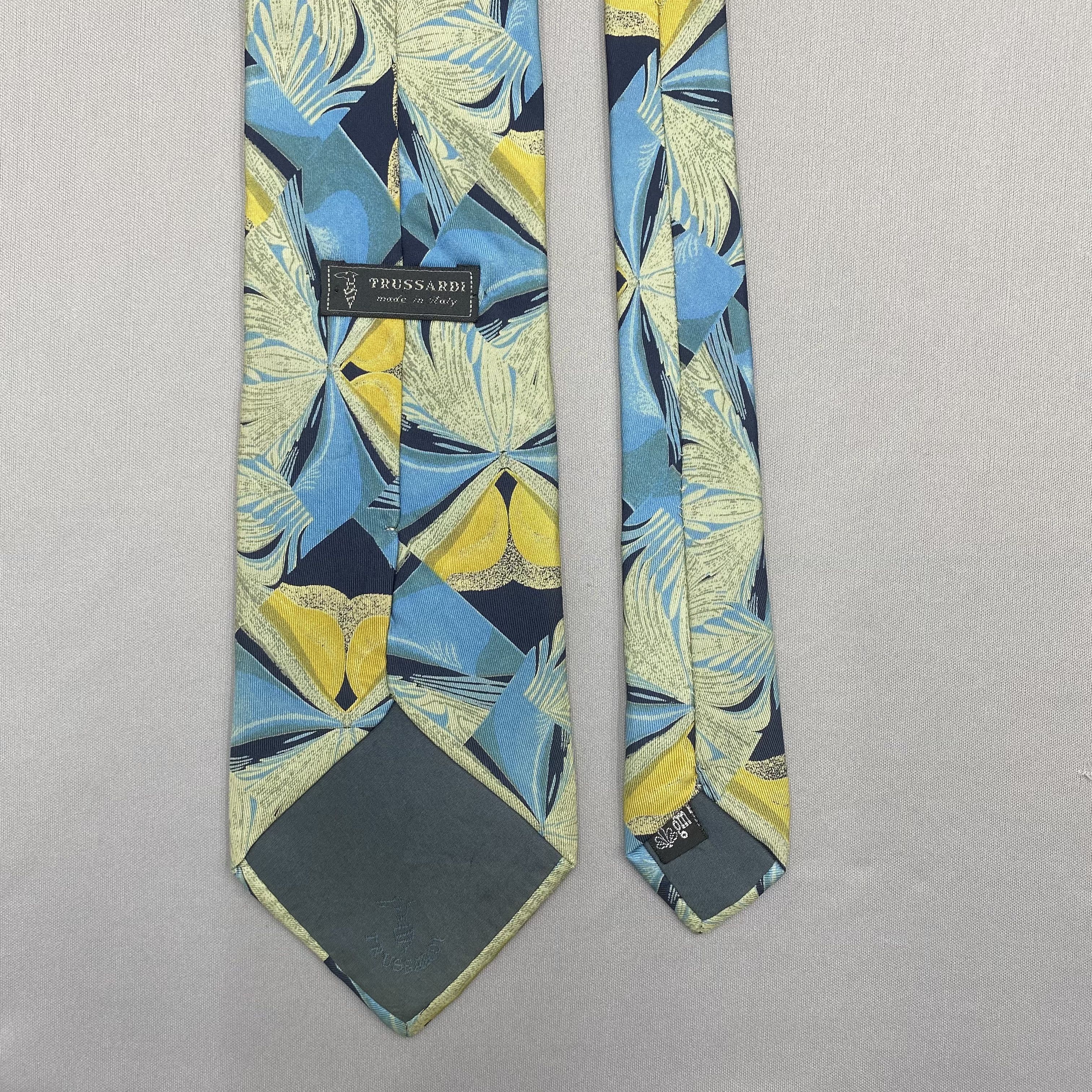 Trussardi Vintage Trussardi SILK Necktie Cravate Pure Silk Neck Tie Size ONE SIZE - 6 Thumbnail
