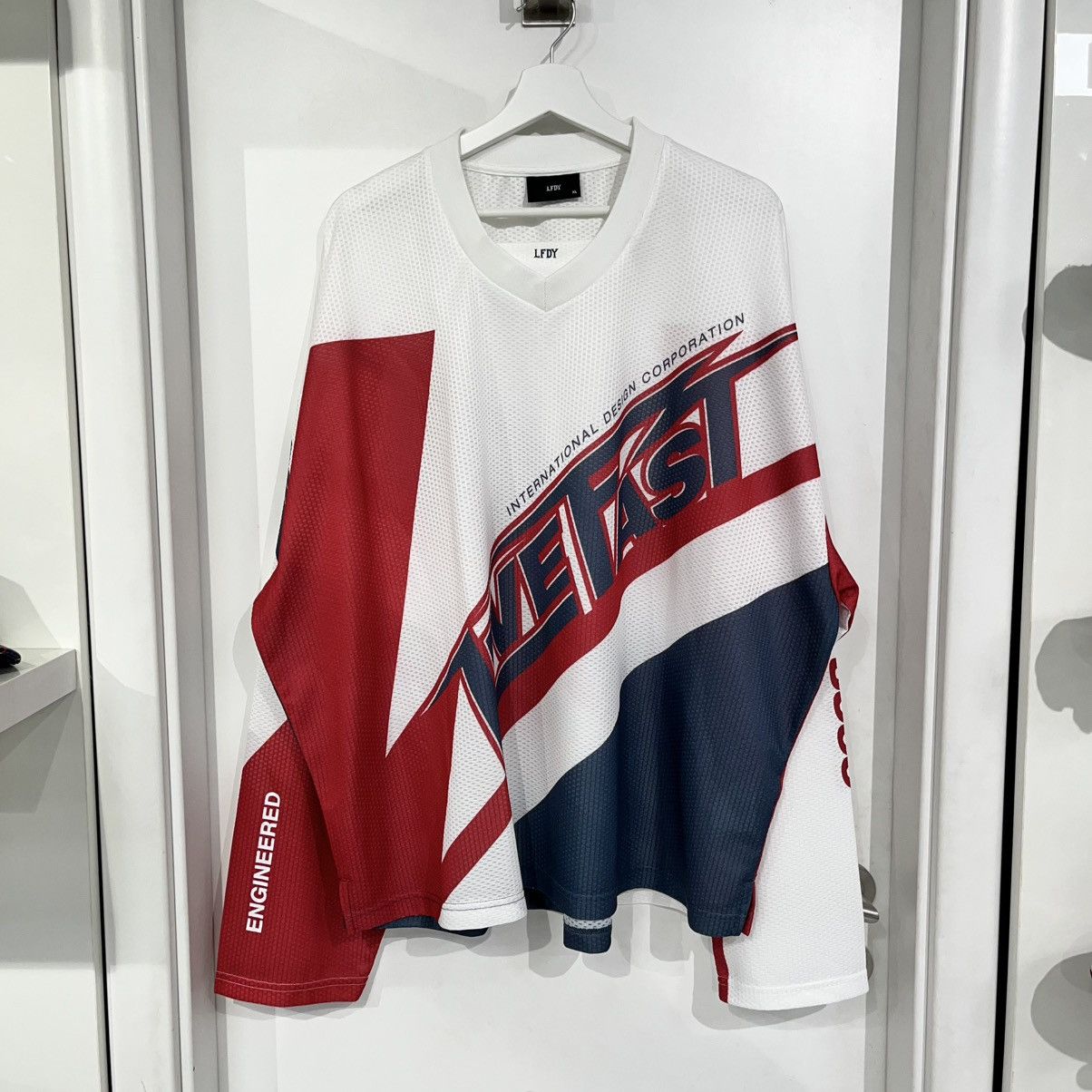 LFDY LFDY Jersey White/Red/Blue Size US XL / EU 56 / 4 - 1 Thumbnail