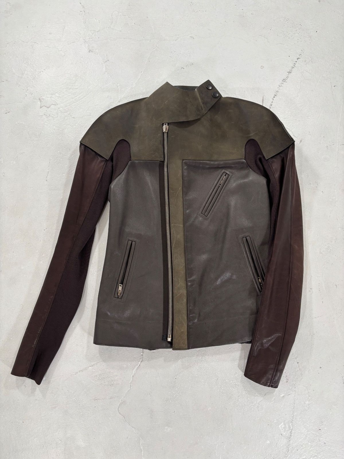 Rick Owens FW11 Limo Combo Leather Jacket | Grailed