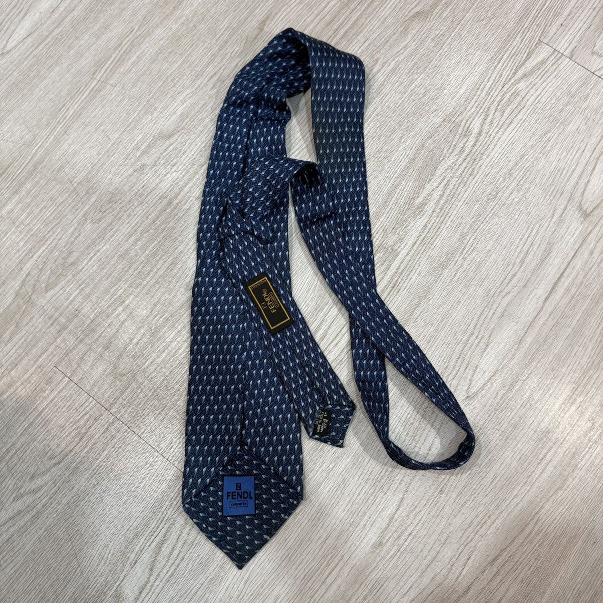 Fendi FENDI tie monogram logo silk Size ONE SIZE - 2 Thumbnail
