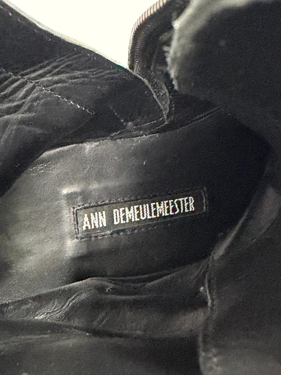 Ann Demeulemeester ANN DEMEULEMEESTER PATENT LEATHER BLACK ANKLE BOOTS EU35 Size US 5 / IT 35 - 10 Thumbnail