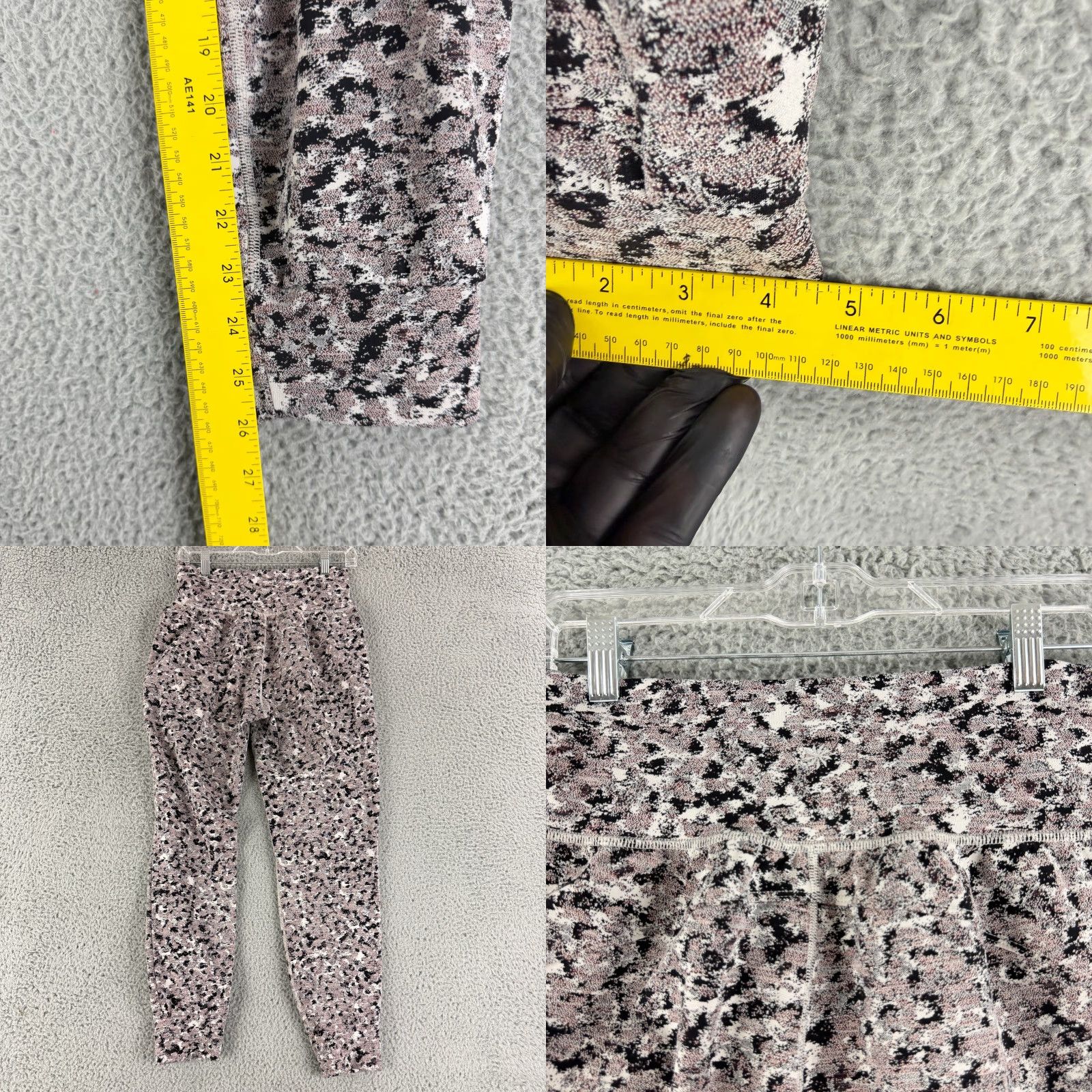 Athleta Athleta Salutation Textured Jogger Pants Womens Medium Pink Pull On High-Rise Size 32" / US 10 / IT 46 - 8 Thumbnail
