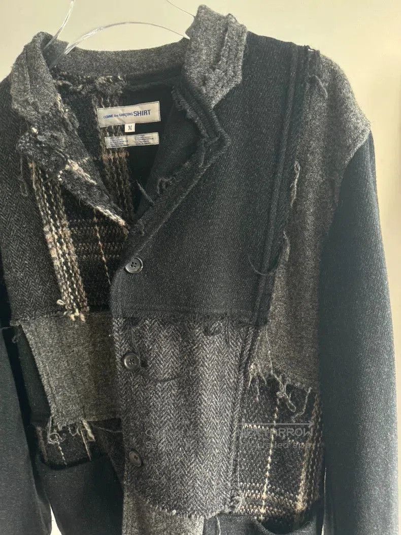 Comme des Garcons COMME des GARCONS SHIRT Patchwork Wool Blazer. Size US M / EU 48-50 / 2 - 3 Thumbnail