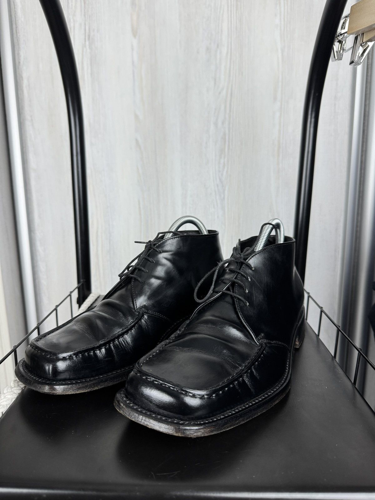 Premiata Premiata black leather boots avant garde made in Italy Size US 7 / EU 40 - 7 Thumbnail