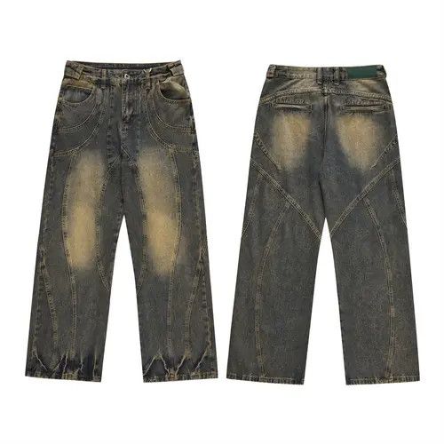 Japanese Brand Kimiko x Hiro Flared Jeans Men Wide Leg Baggy Trousers Size US 30 / EU 46 - 6 Thumbnail