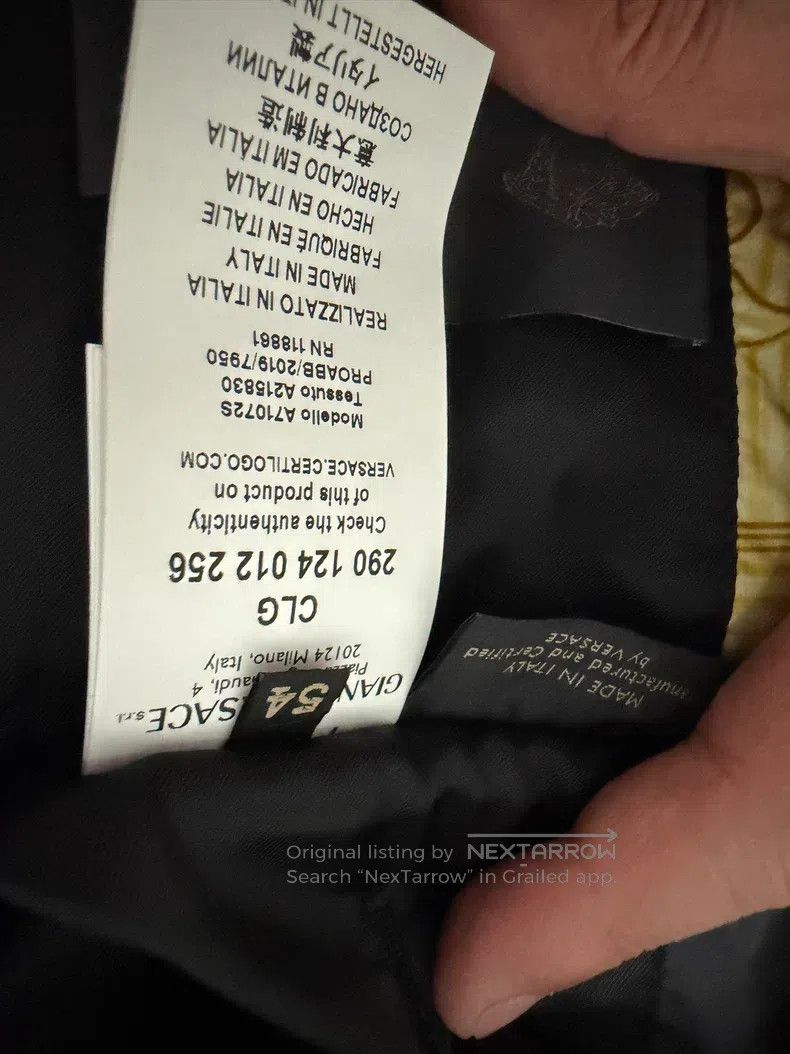 Versace Versace Baroque gold arabesque jacket Size US XL / EU 56 / 4 - 6 Thumbnail