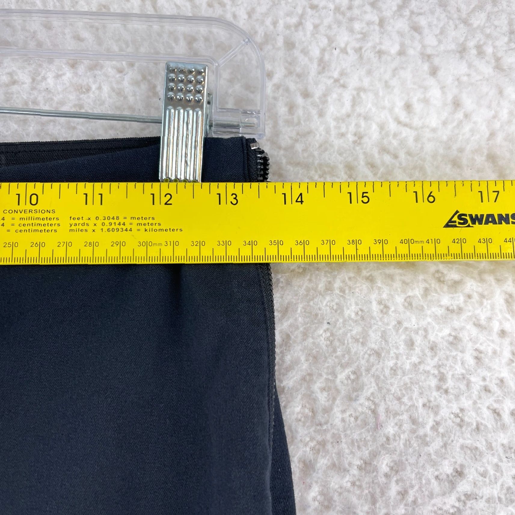 Everlane Everlane Black Side Zip Ankle Length Pants Womens High-Rise Stretch Size 4 Size 27" / US 4 / IT 40 - 6 Thumbnail