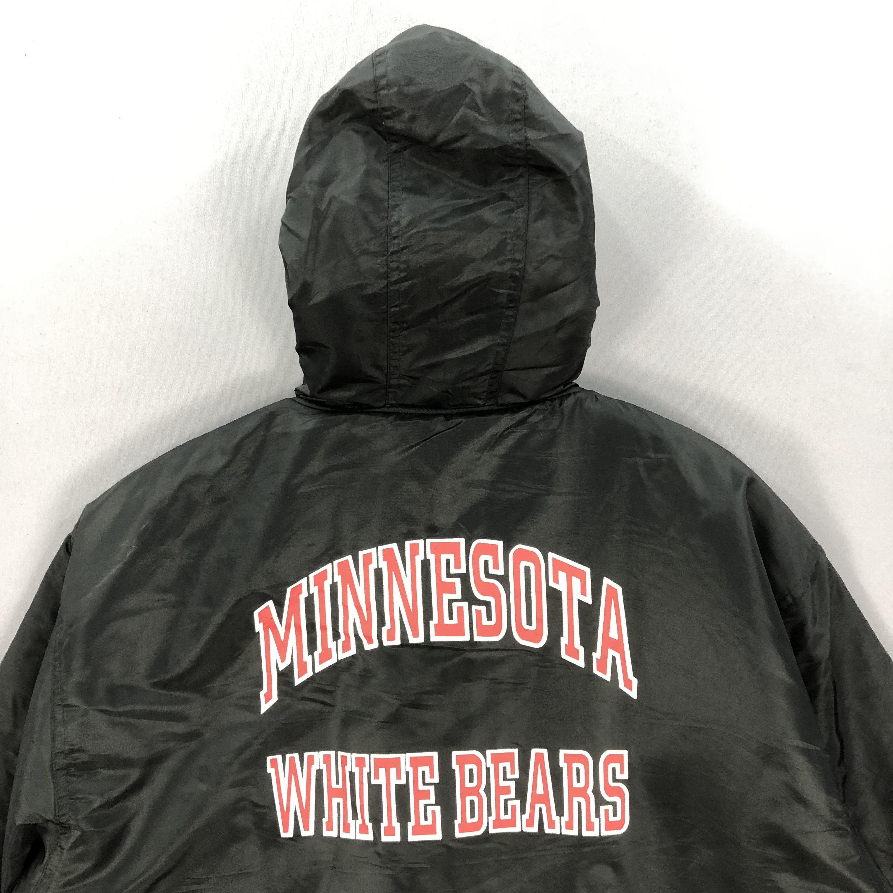 Japanese Brand × Vintage Vintage Minnesota White Bears Fleece Coach Hoodie Jackets Size US L / EU 52-54 / 3 - 1 Thumbnail