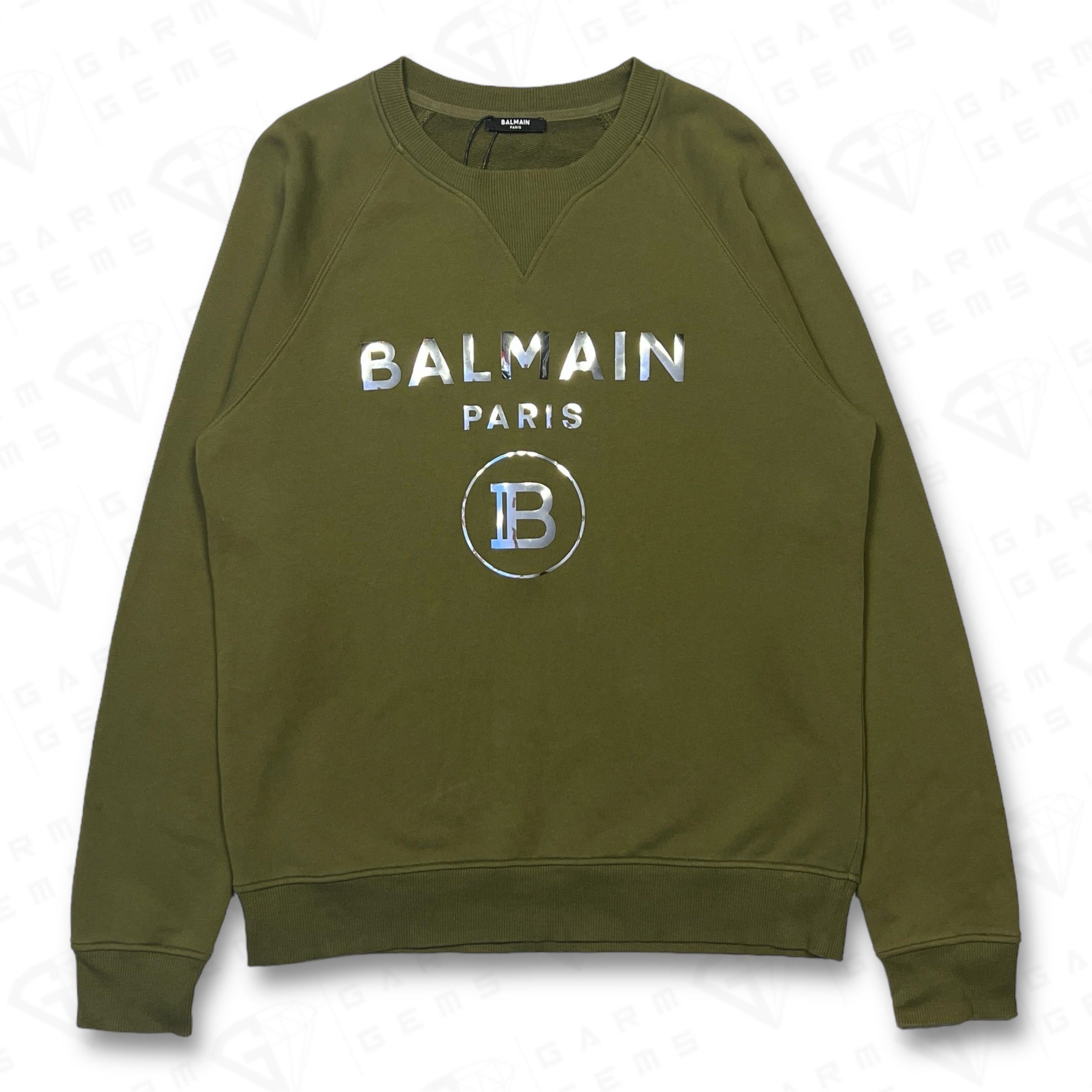 Balmain Balmain Metallic Logo Sweatshirt Size US XL / EU 56 / 4 - 1 Thumbnail