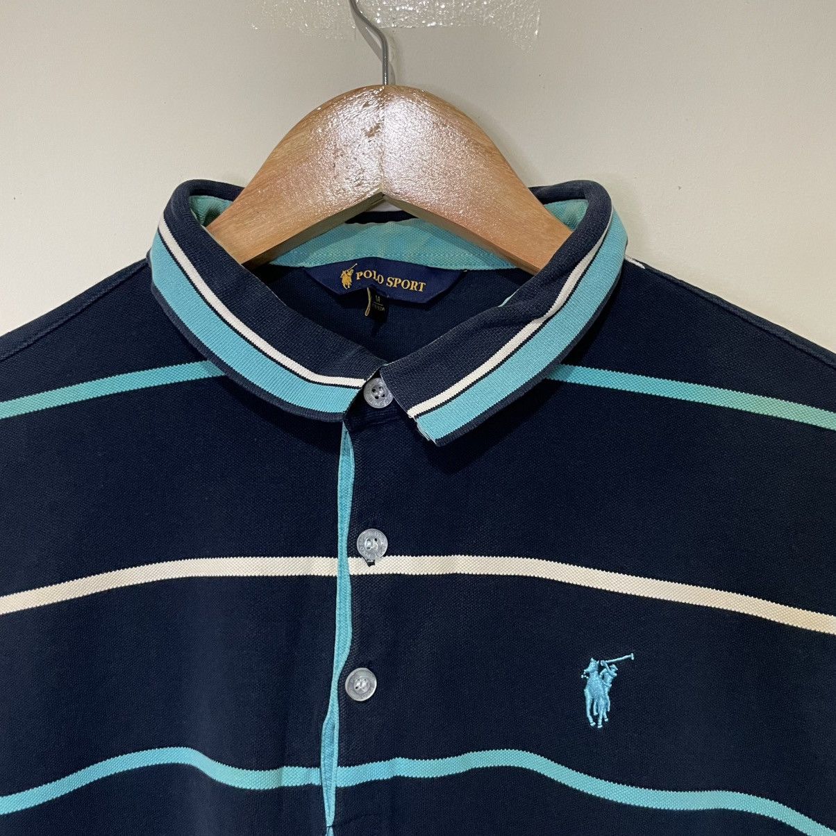 Vintage Polo Sport Stripe Collar Tee Size US M / EU 48-50 / 2 - 2 Thumbnail