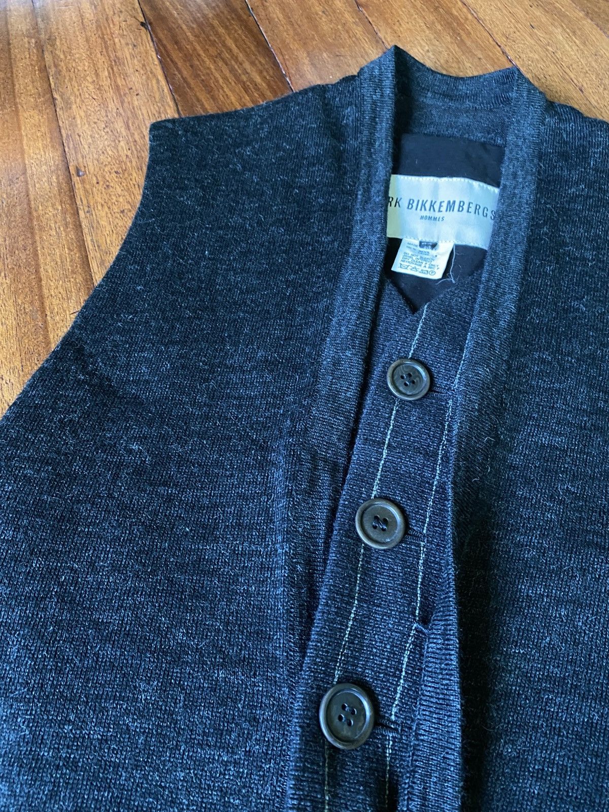 Dirk Bikkembergs A/W 1996 Dirk Bikkembergs Homme - Layered Wool Vest Size US S / EU 44-46 / 1 - 6 Thumbnail